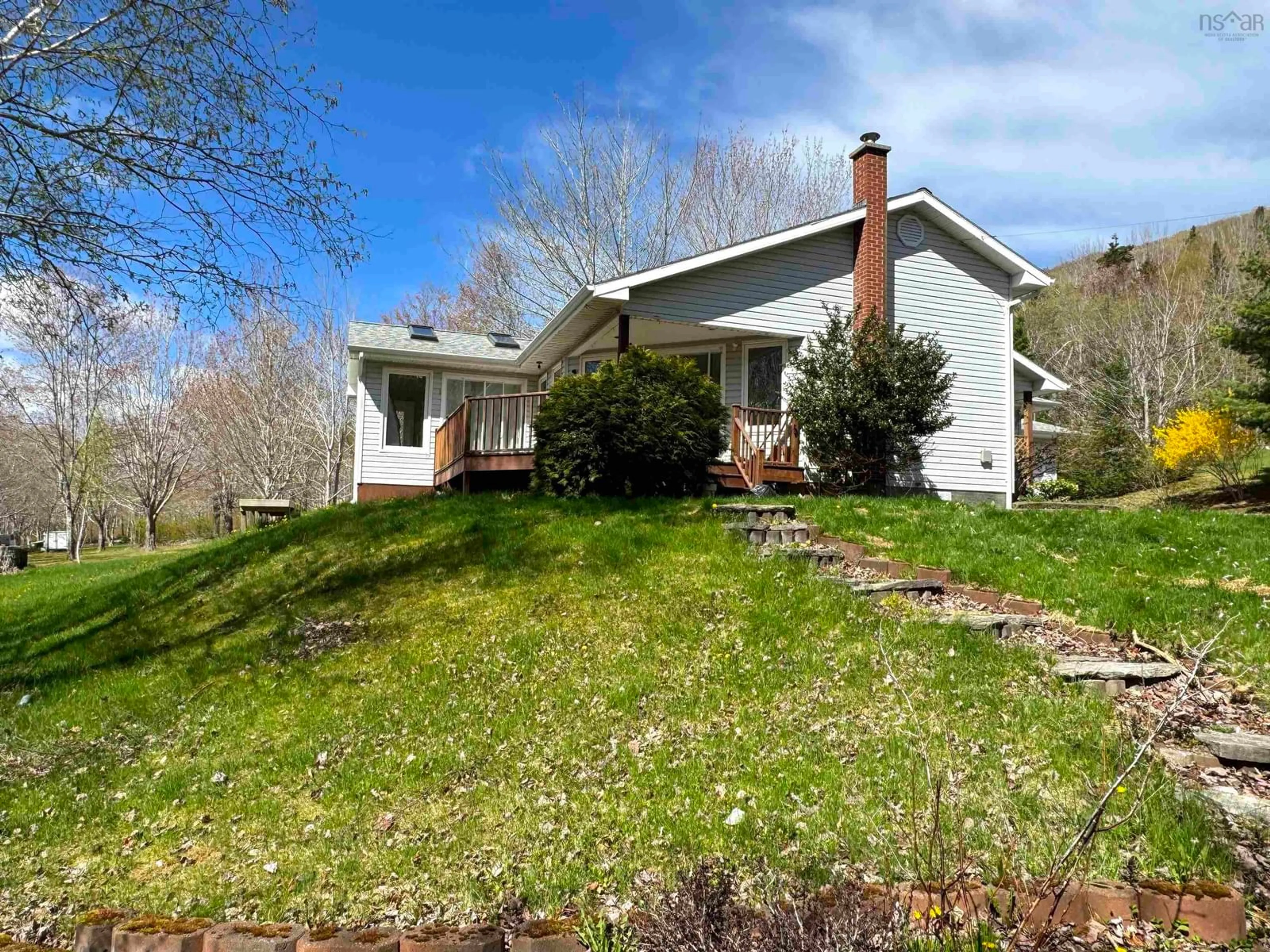 A pic from outside/outdoor area/front of a property/back of a property/a pic from drone, street for 10797 Highway 105, Aberdeen Nova Scotia B0E 3M0