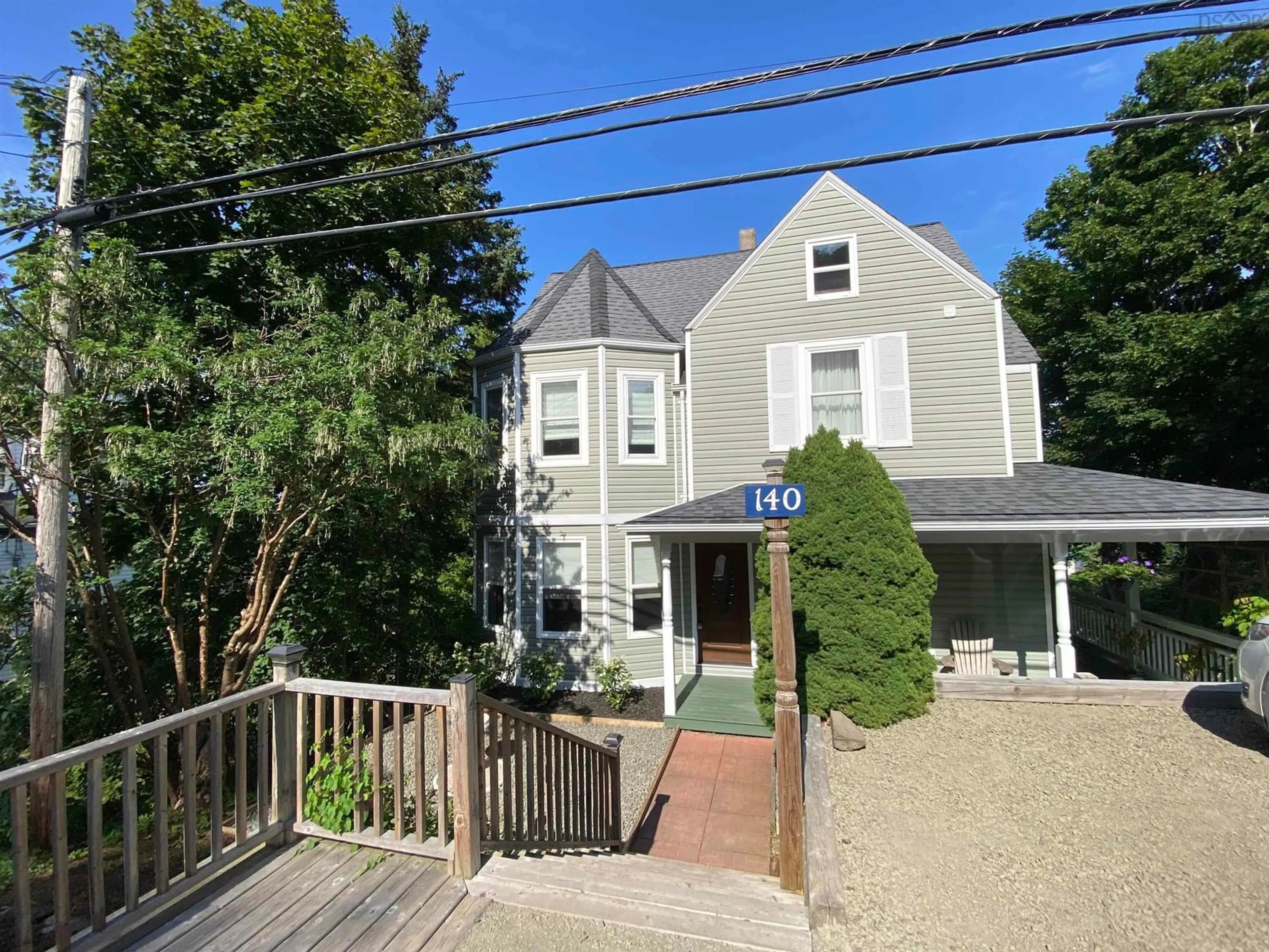 A pic from outside/outdoor area/front of a property/back of a property/a pic from drone, street for 140 Queen St, Digby Nova Scotia B0V 1A0