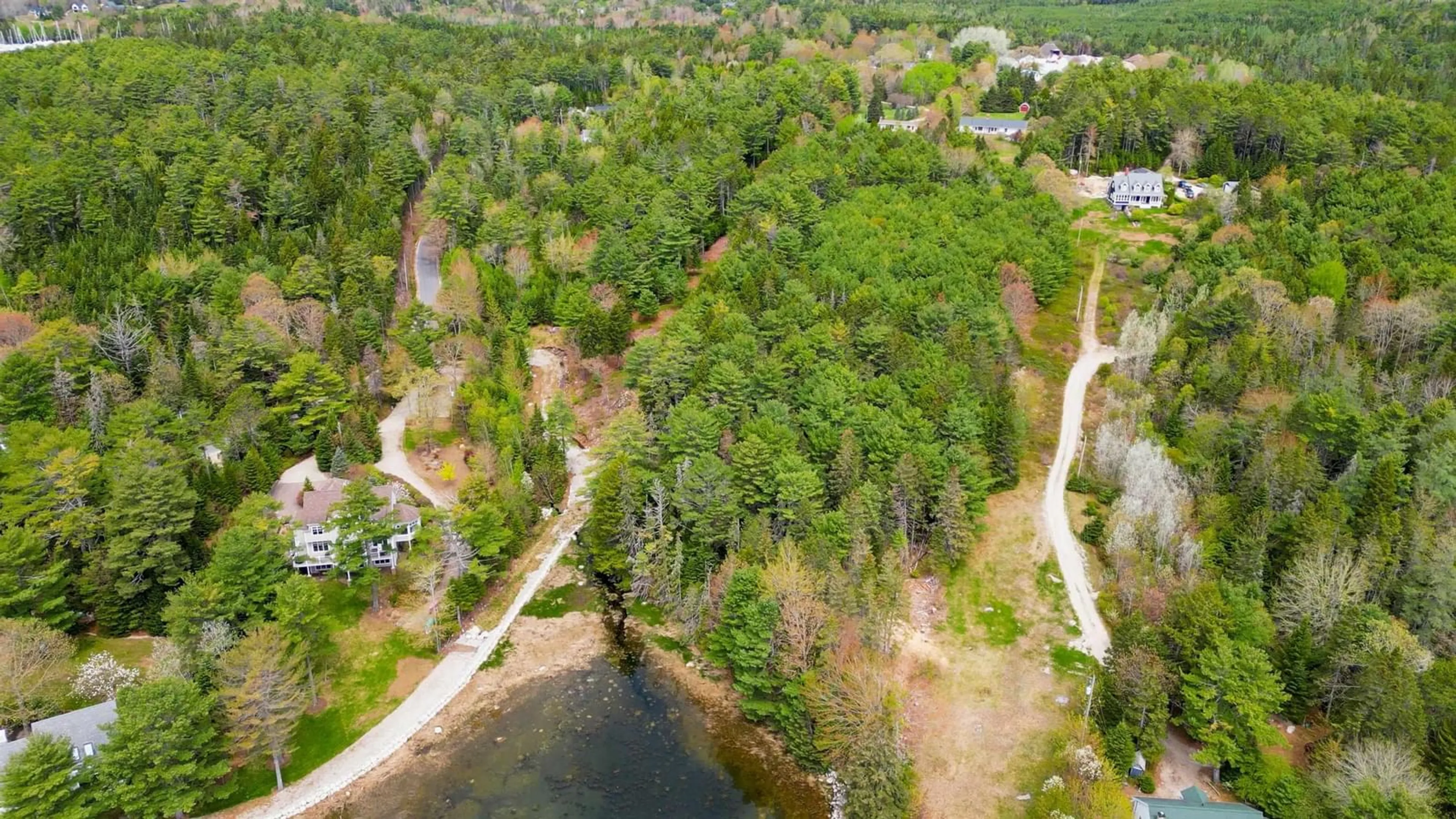 A pic from outside/outdoor area/front of a property/back of a property/a pic from drone, water/lake/river/ocean view for 41 Eisnor Rd, Marriotts Cove Nova Scotia B0J 1K0