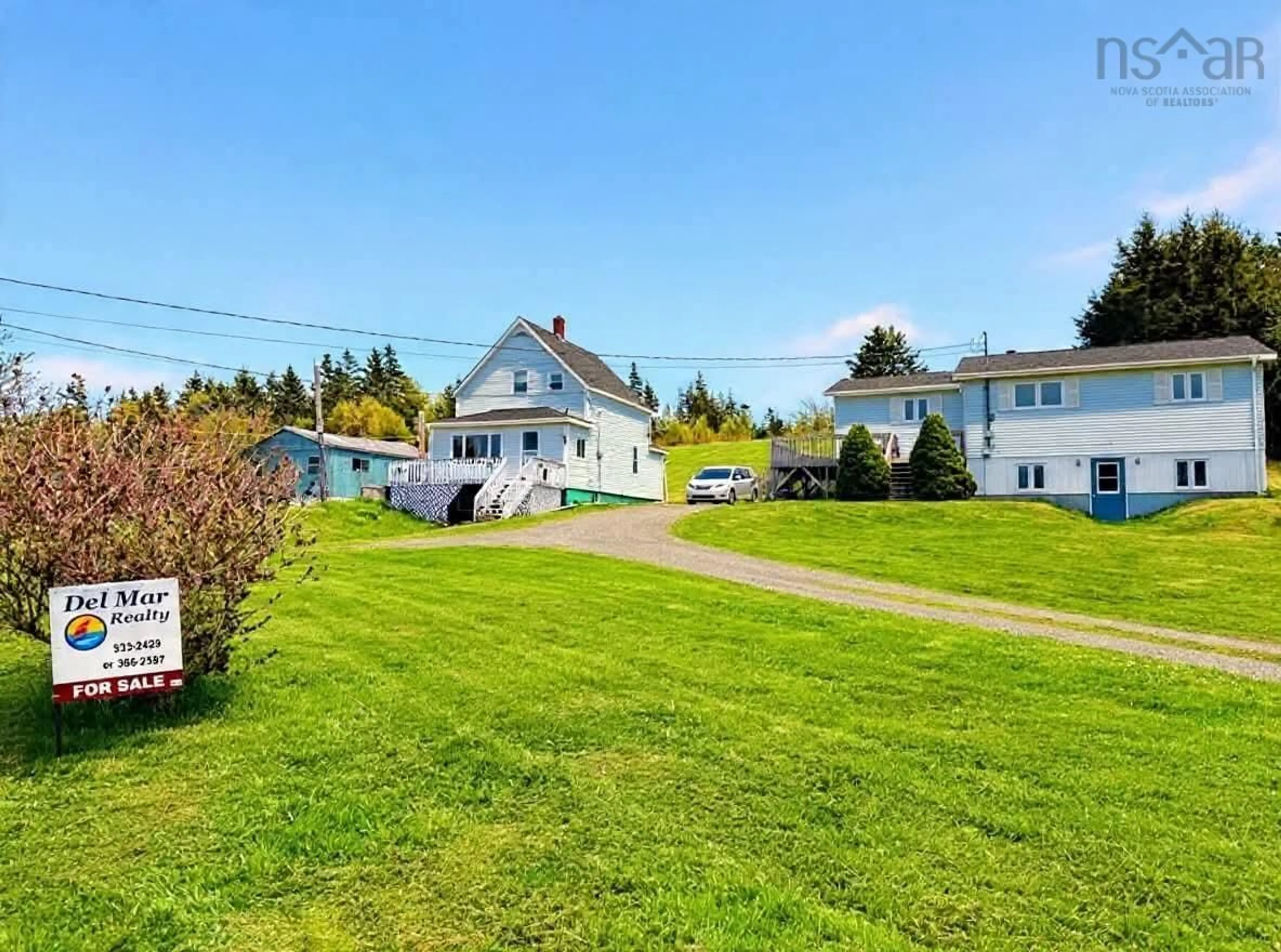 A pic from outside/outdoor area/front of a property/back of a property/a pic from drone, unknown for 5197 & 5199 Highway 16, Queensport Ns Hwy, Queensport Nova Scotia B0H 1N0