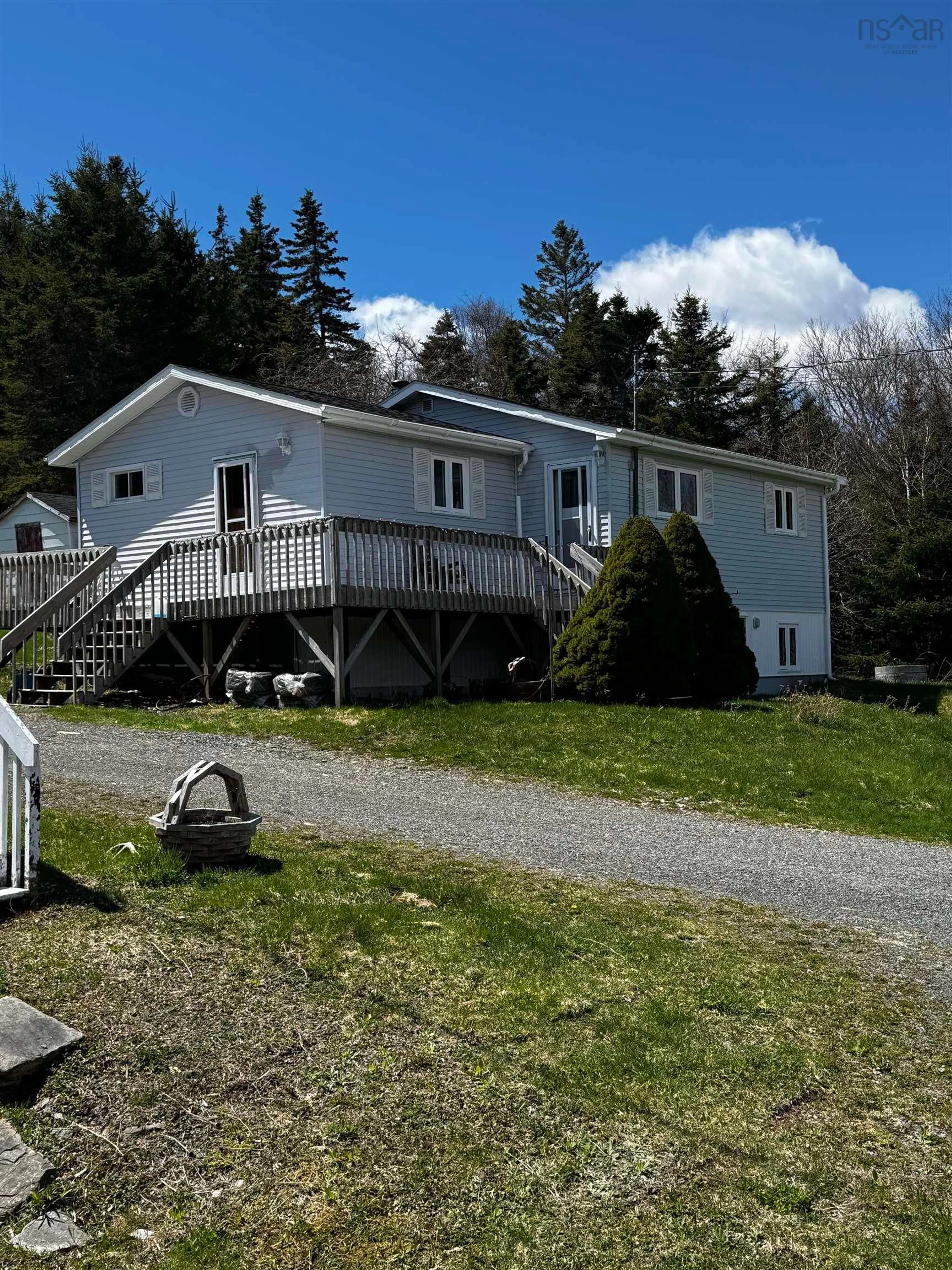 A pic from outside/outdoor area/front of a property/back of a property/a pic from drone, unknown for 5197 & 5199 Highway 16, Queensport Ns Hwy, Queensport Nova Scotia B0H 1N0