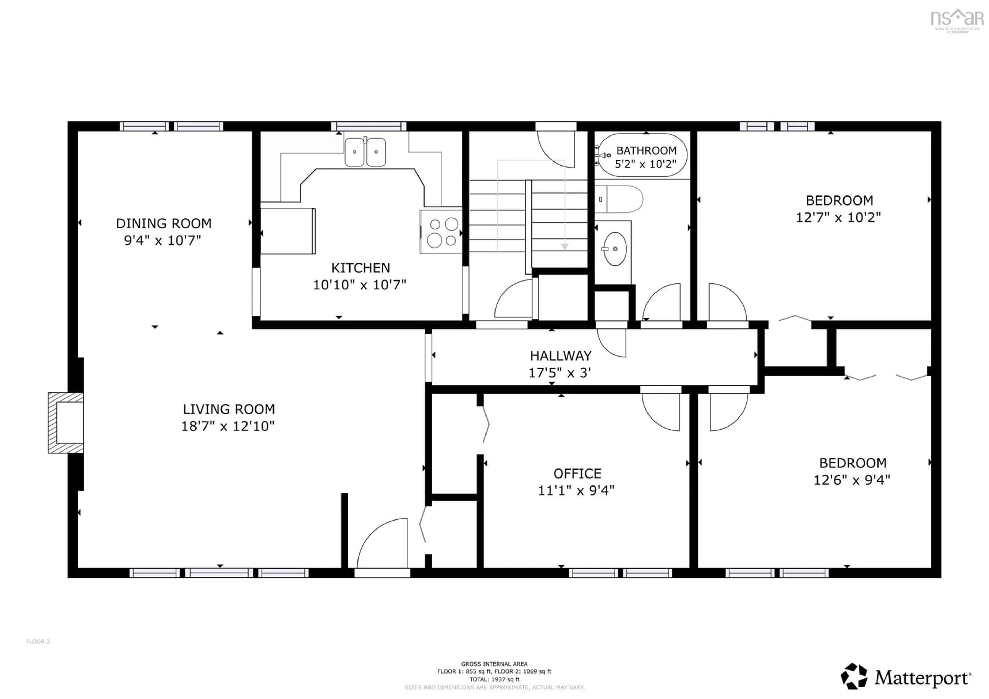 Floor plan for Ave, Sackville Nova Scotia B4C 1R2