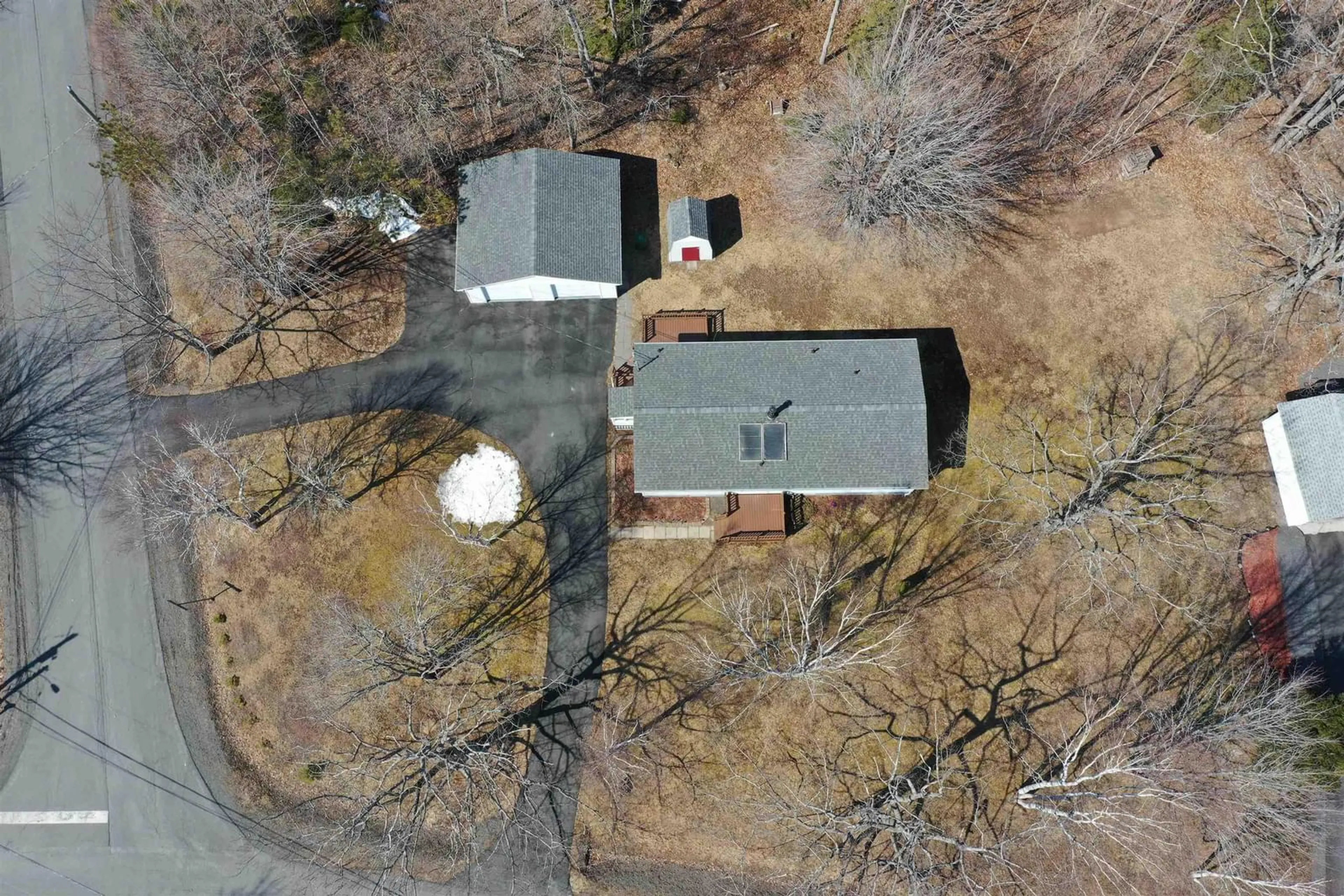 A pic from outside/outdoor area/front of a property/back of a property/a pic from drone, street for 73 Westview Dr, Mount William Nova Scotia B2H 5C6