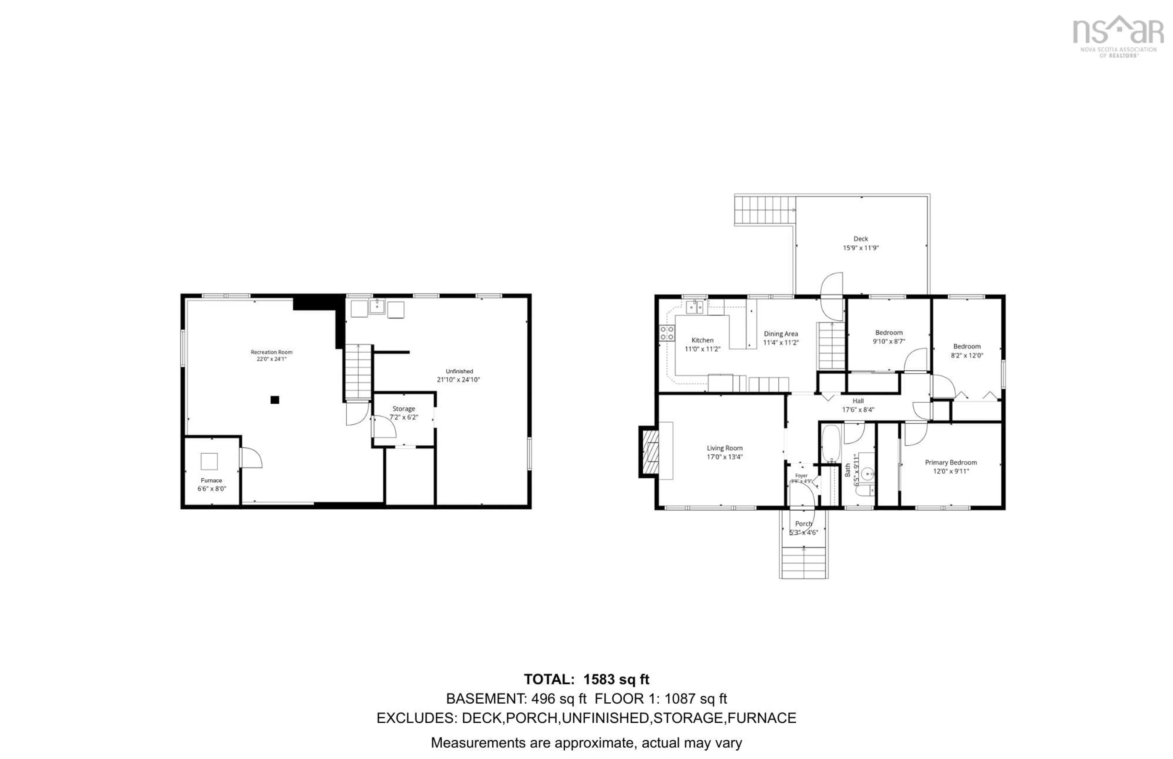 Floor plan for 79 Sapphire Cres, Lower Sackville Nova Scotia B4C 2T8