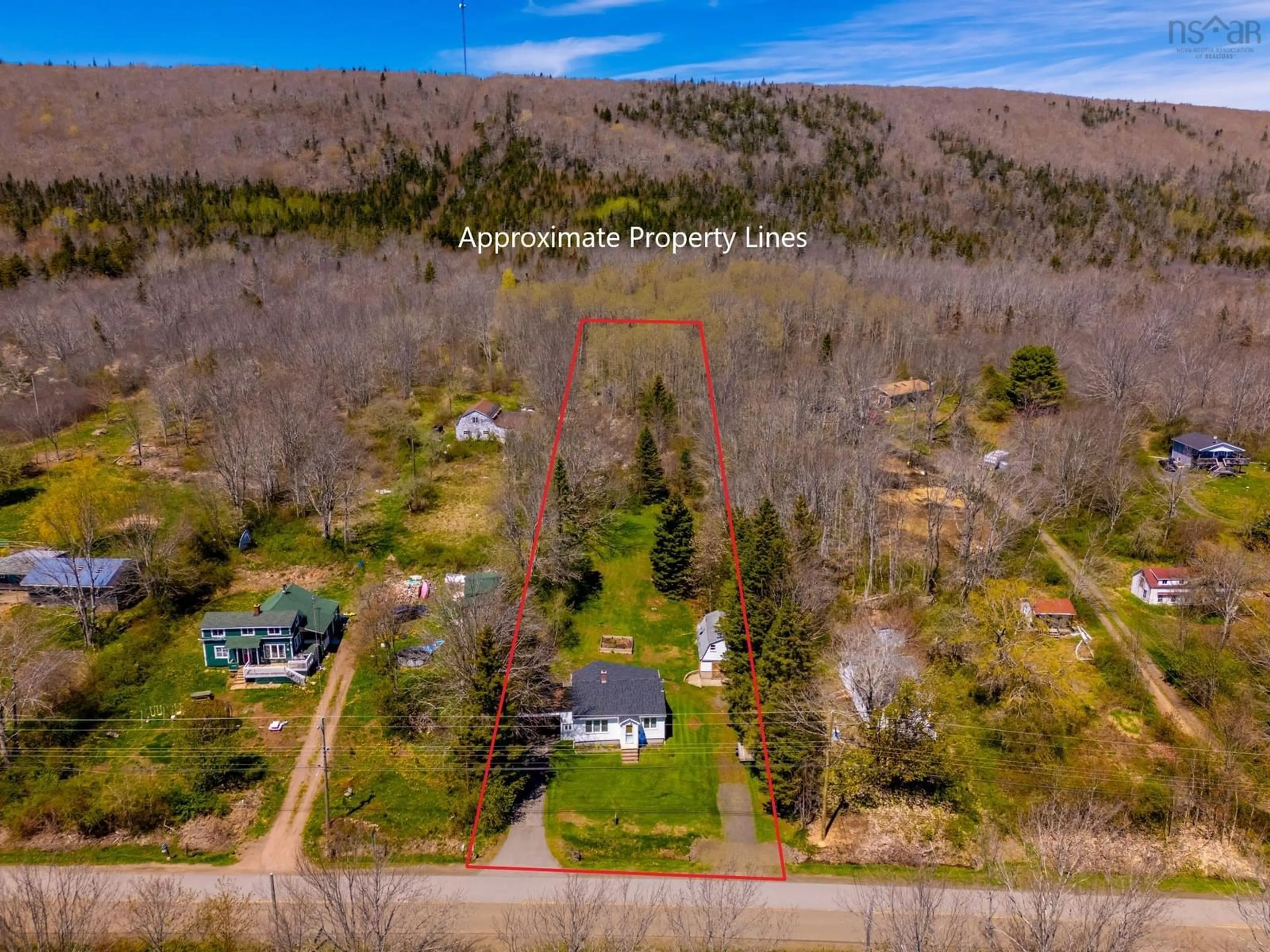 A pic from outside/outdoor area/front of a property/back of a property/a pic from drone, forest/trees view for 1307 Granville Rd, Port Wade Nova Scotia B0S 1A0