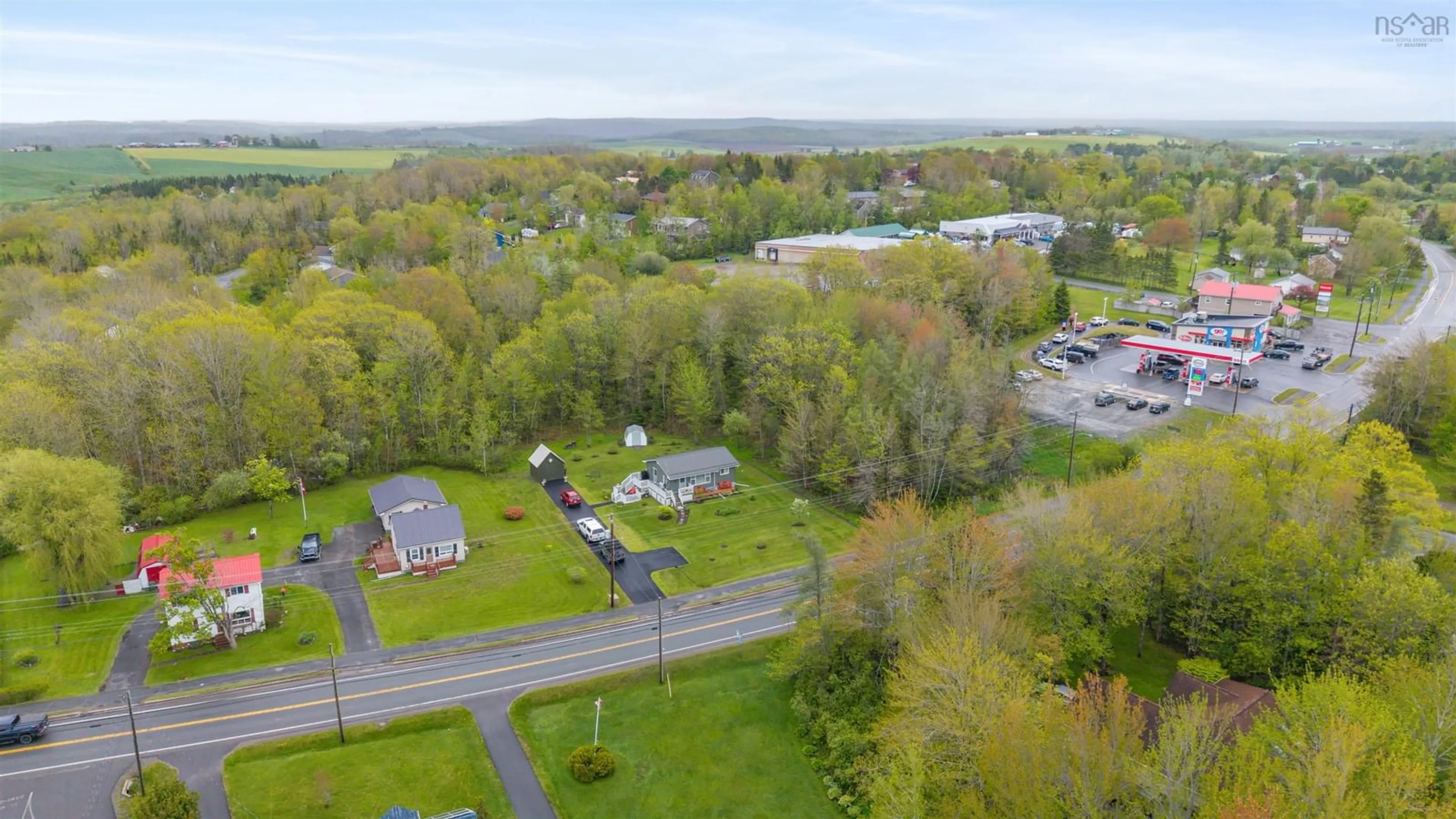 A pic from outside/outdoor area/front of a property/back of a property/a pic from drone, unknown for 2315 Highway 2, Milford Nova Scotia B0N 1Y0