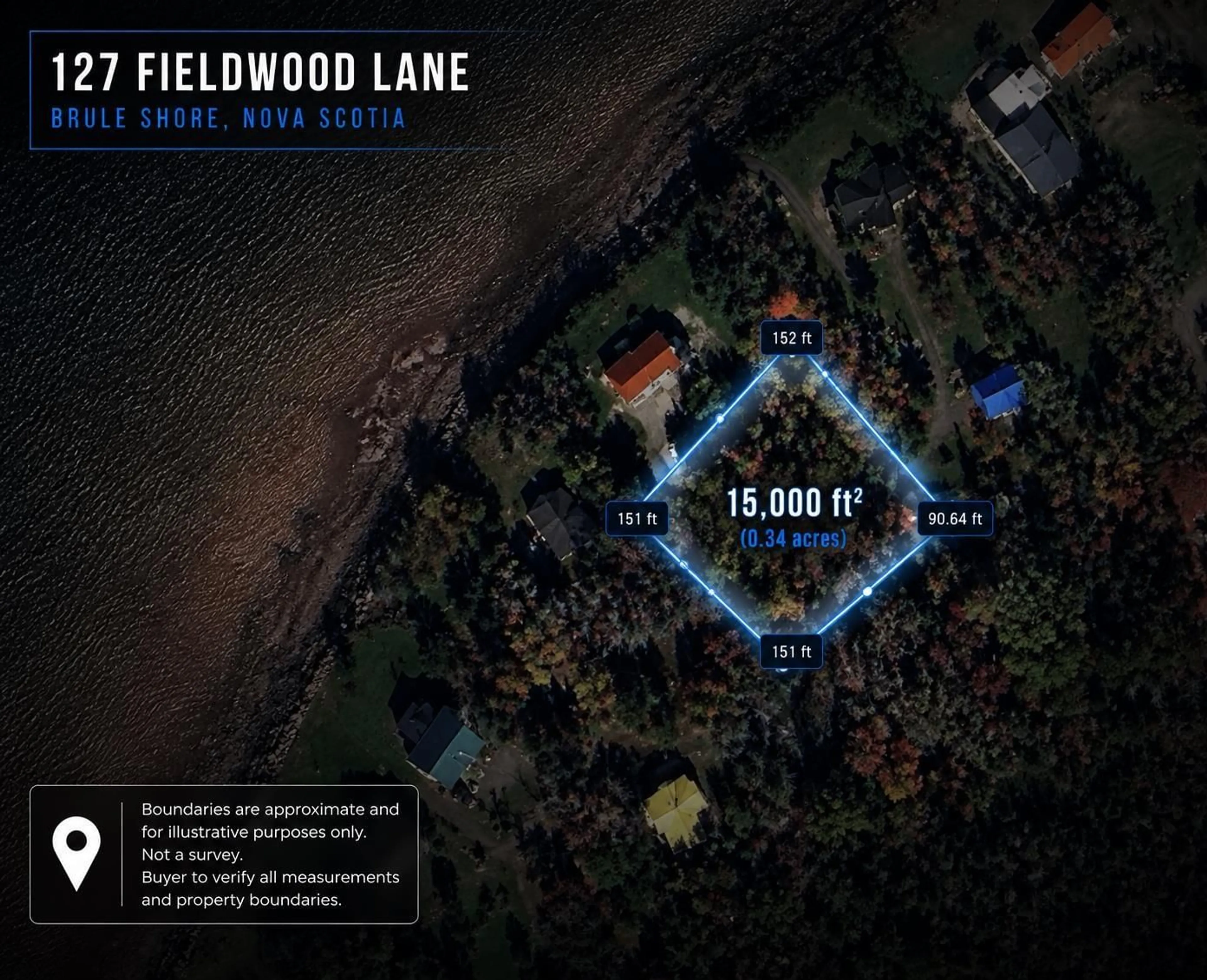 A pic from outside/outdoor area/front of a property/back of a property/a pic from drone, forest/trees view for 127 Fieldwood Lane, Brule Shore Nova Scotia B0K 1V0
