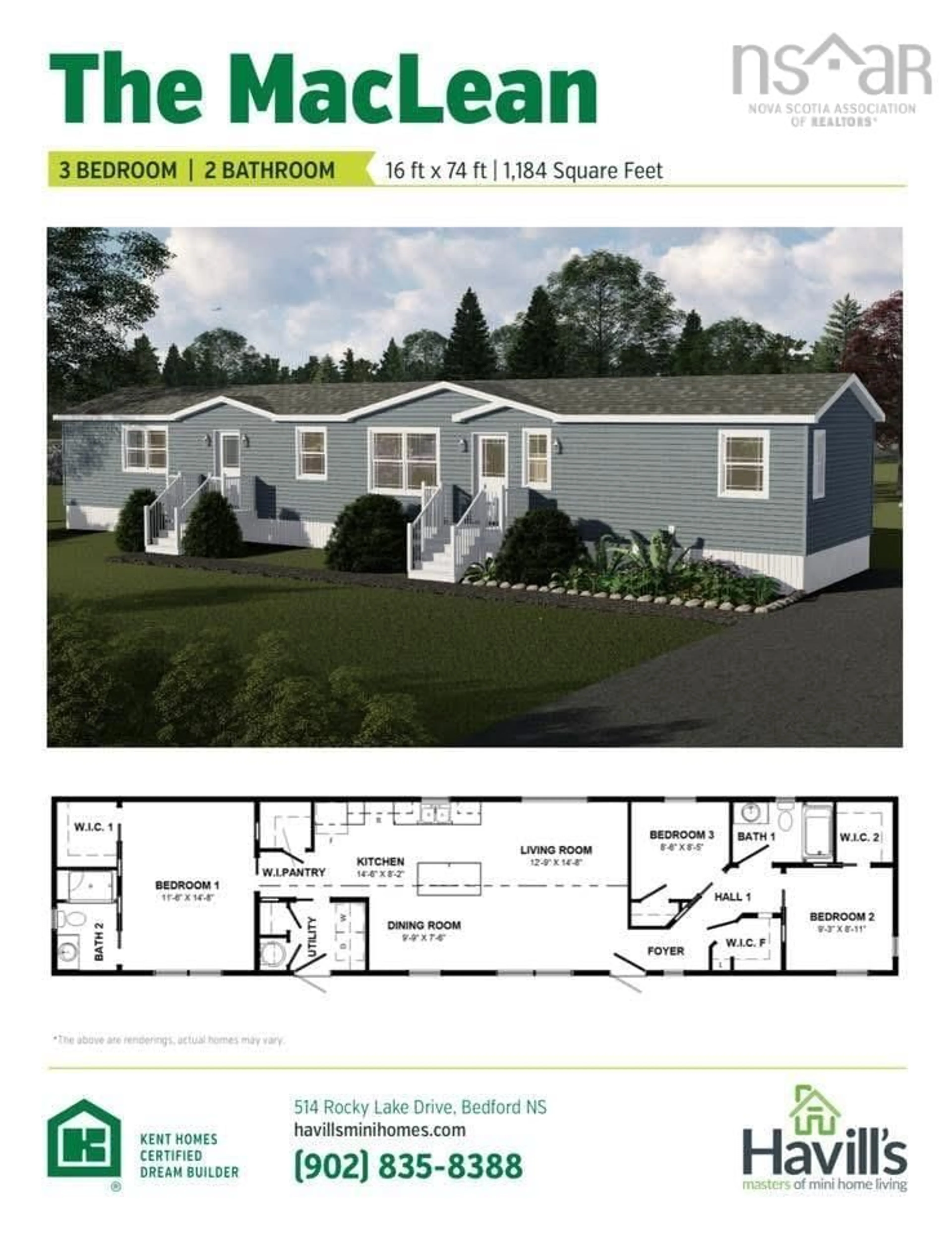 Floor plan for 11 Breeze Cir, Simms Settlement Nova Scotia B0J 1T0
