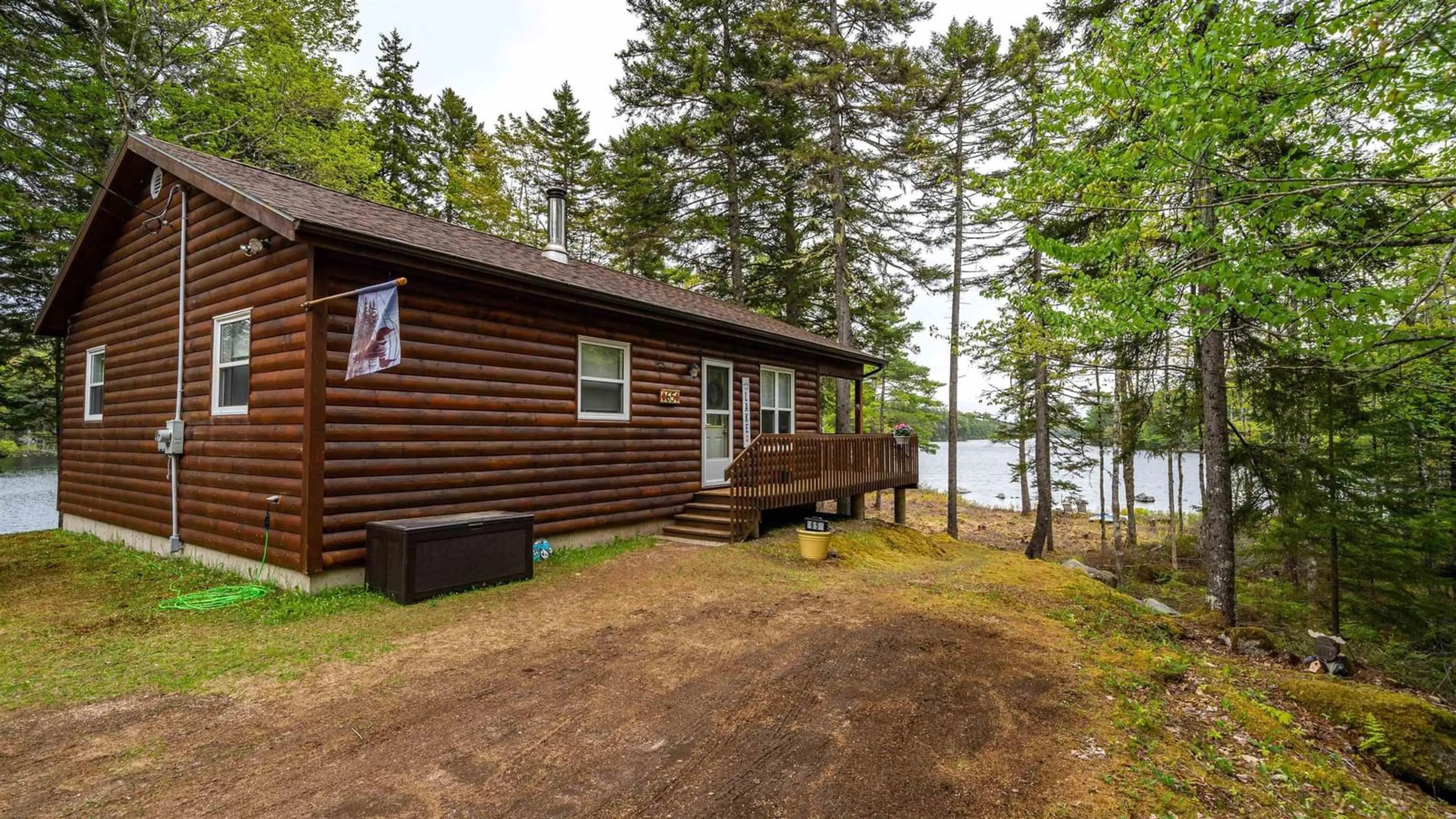 Patio, water/lake/river/ocean view for 65 Eagle Rock Dr, Franey Corner Nova Scotia B0R 1H0