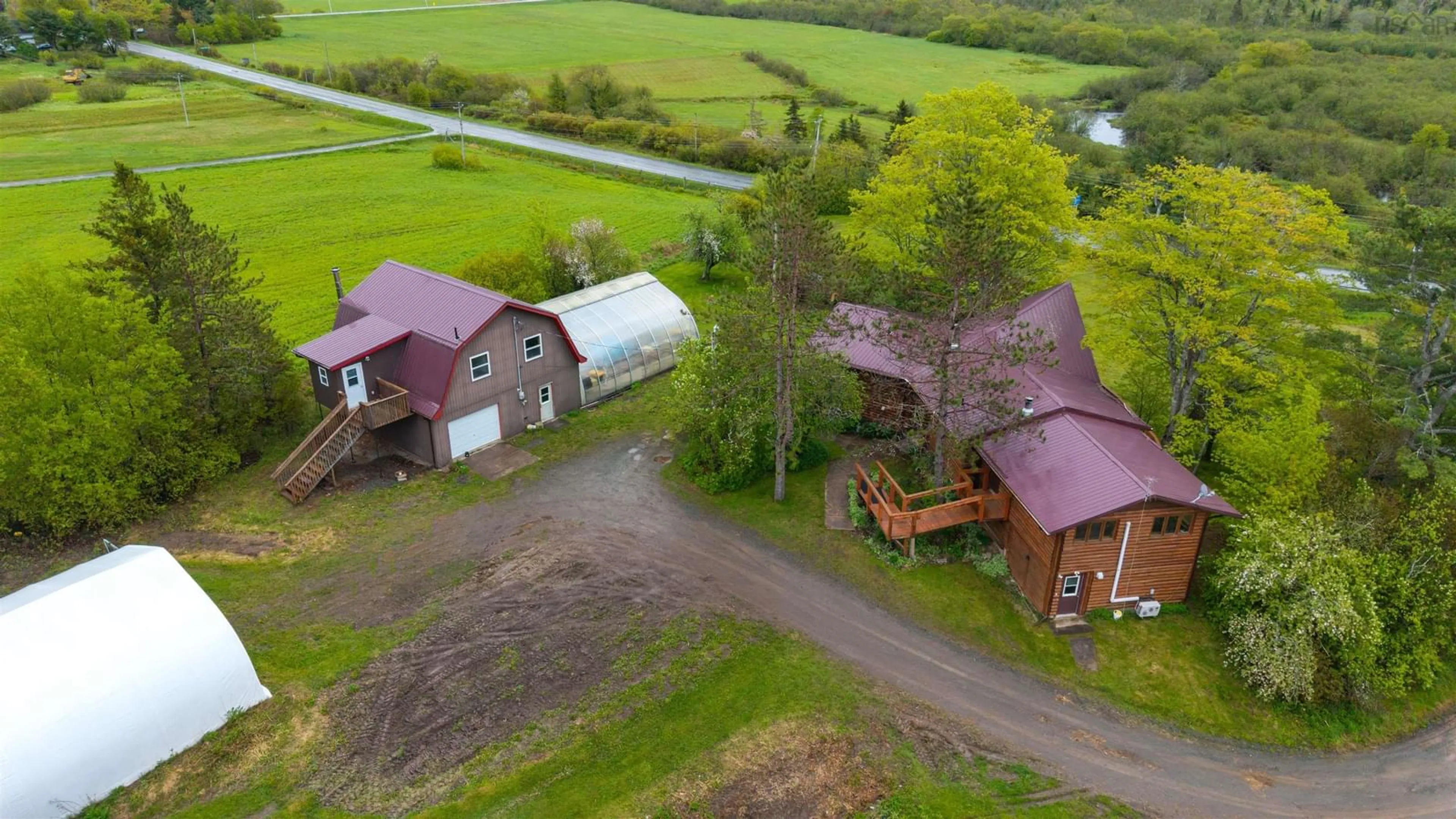 A pic from outside/outdoor area/front of a property/back of a property/a pic from drone, unknown for 8896 Highway 224, Greenwood Nova Scotia B0N 1X0