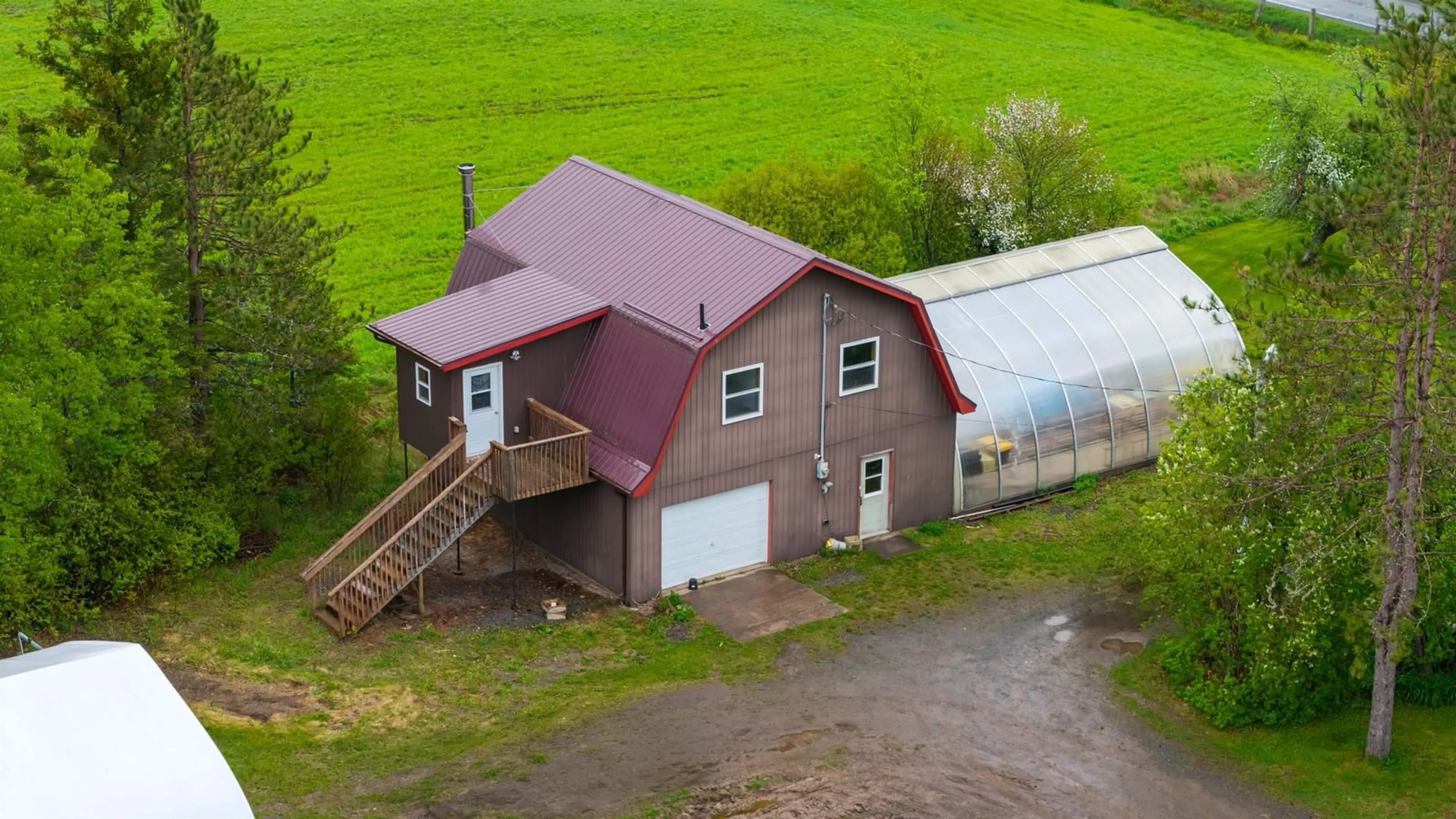 A pic from outside/outdoor area/front of a property/back of a property/a pic from drone, building for 8896 Highway 224, Greenwood Nova Scotia B0N 1X0