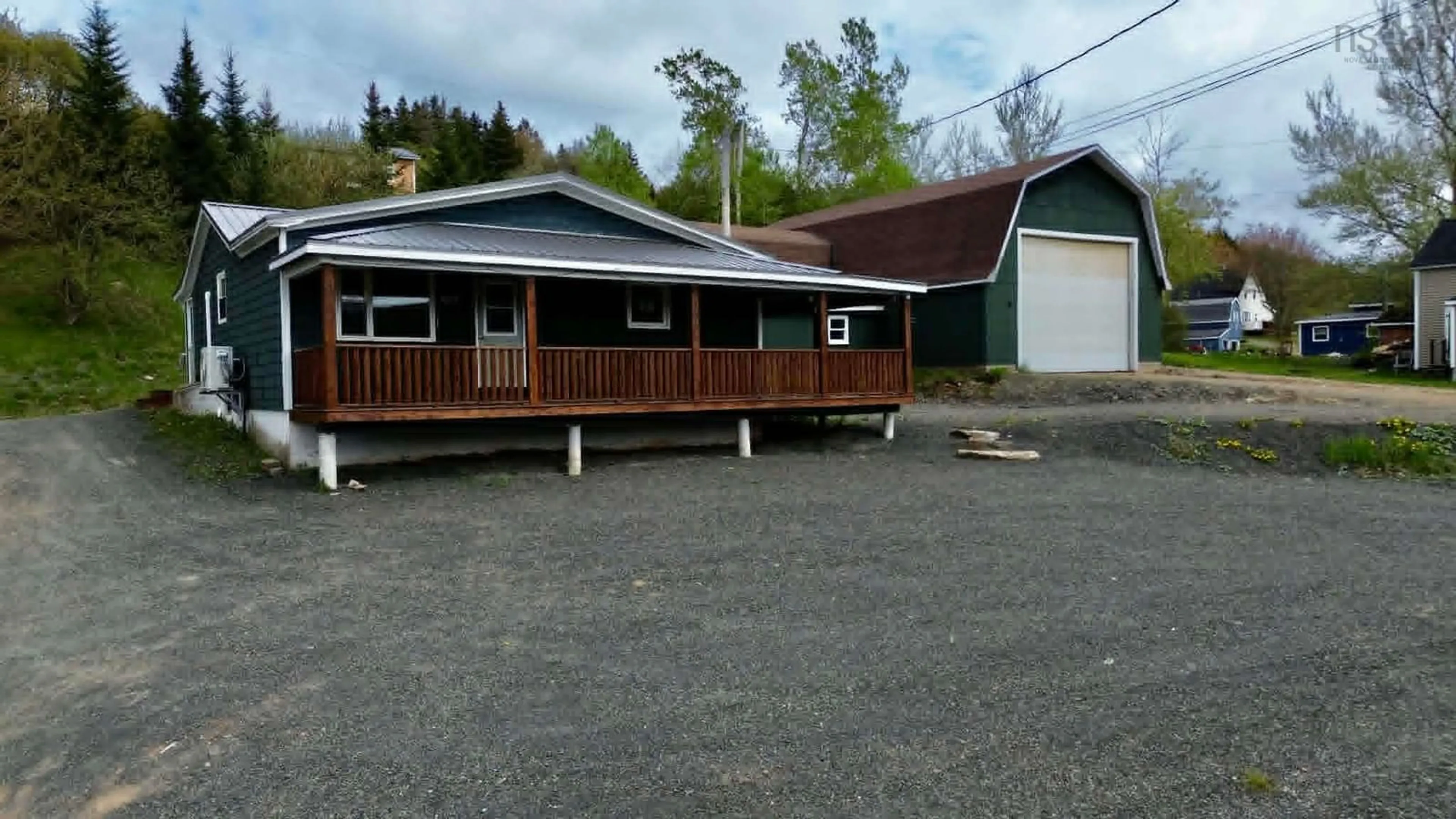 A pic from outside/outdoor area/front of a property/back of a property/a pic from drone, building for 1011 East Margaree Rd, Margaree Nova Scotia B0E 2A0