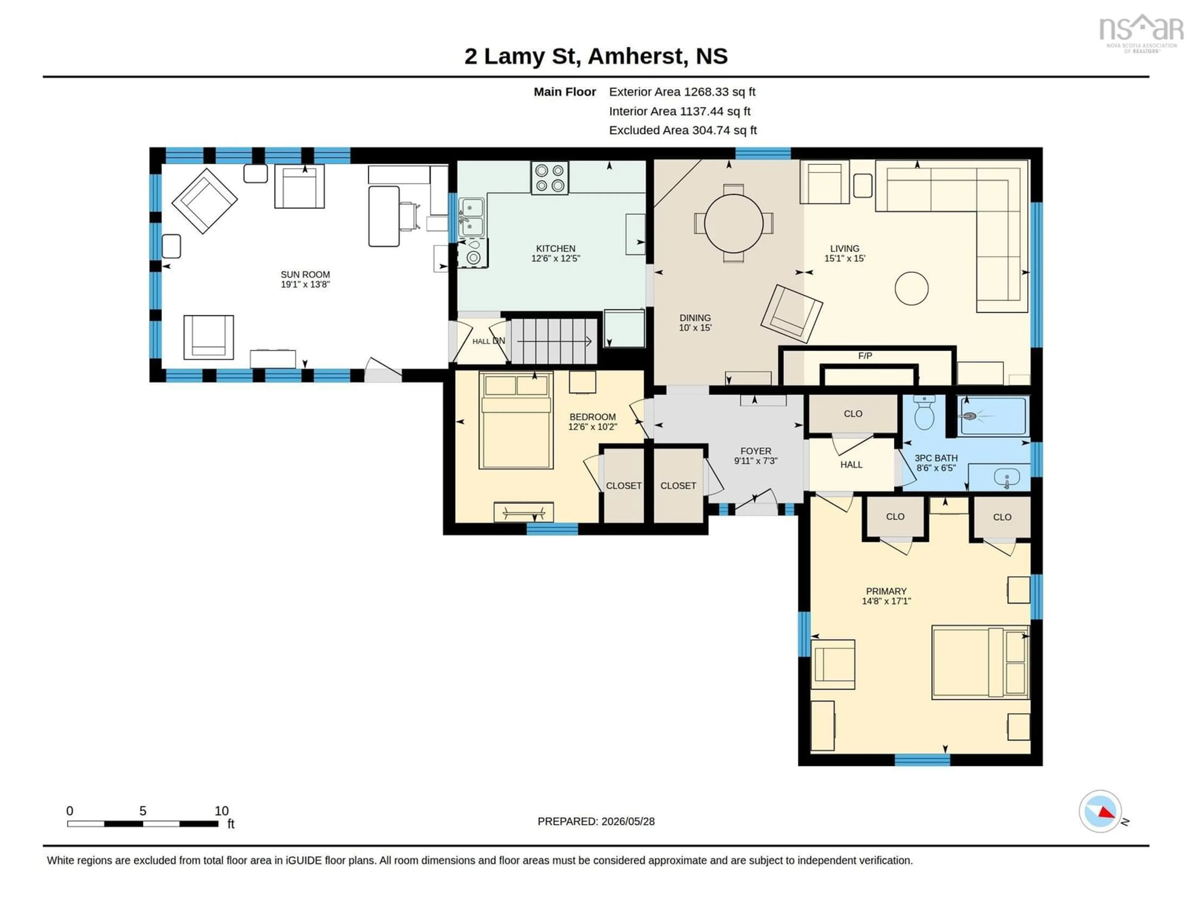 Floor plan for 2 Lamy St, Amherst Nova Scotia B4H 3T9