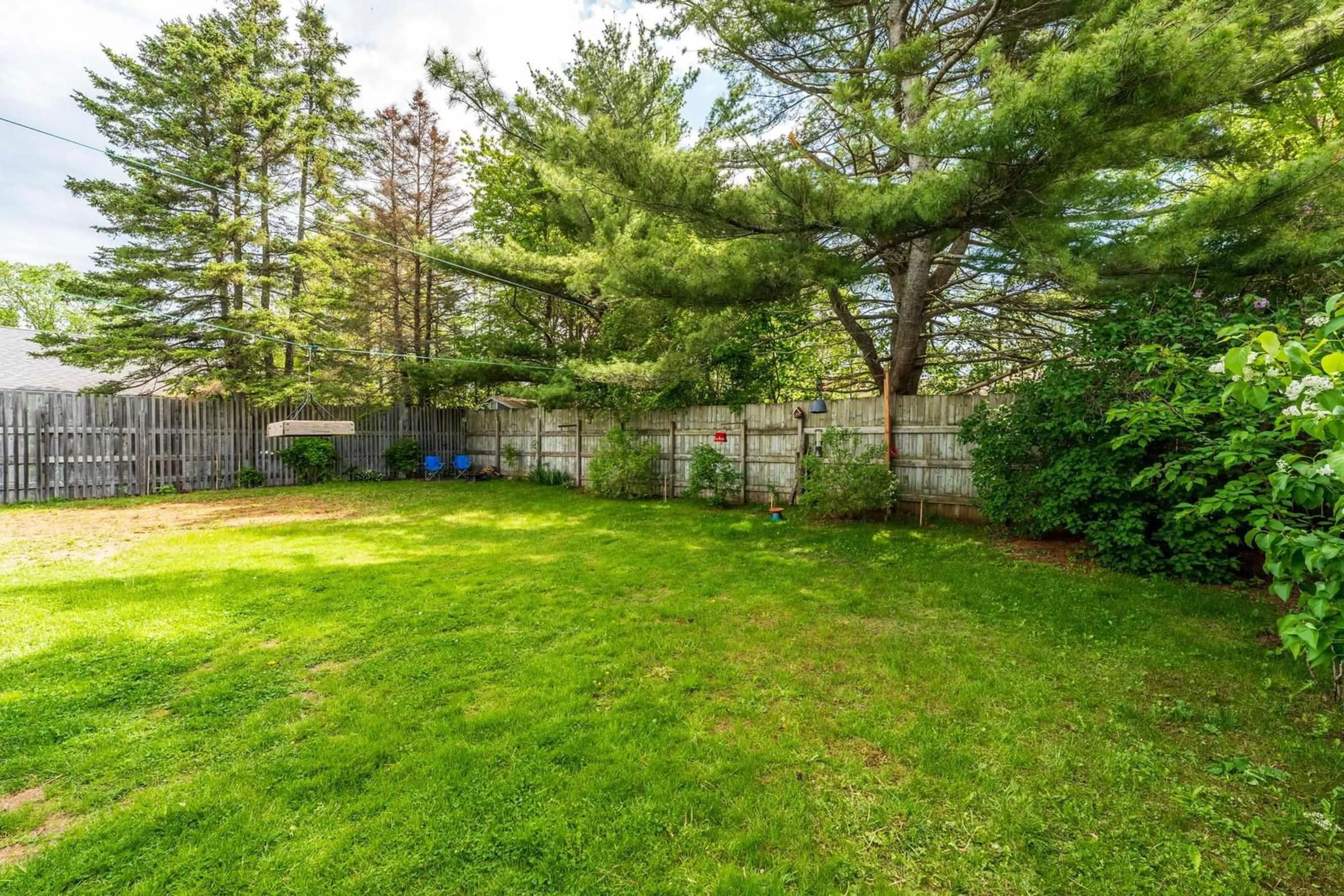 Patio, forest/trees view for 154 South St, Bridgetown Nova Scotia B0S 1C0