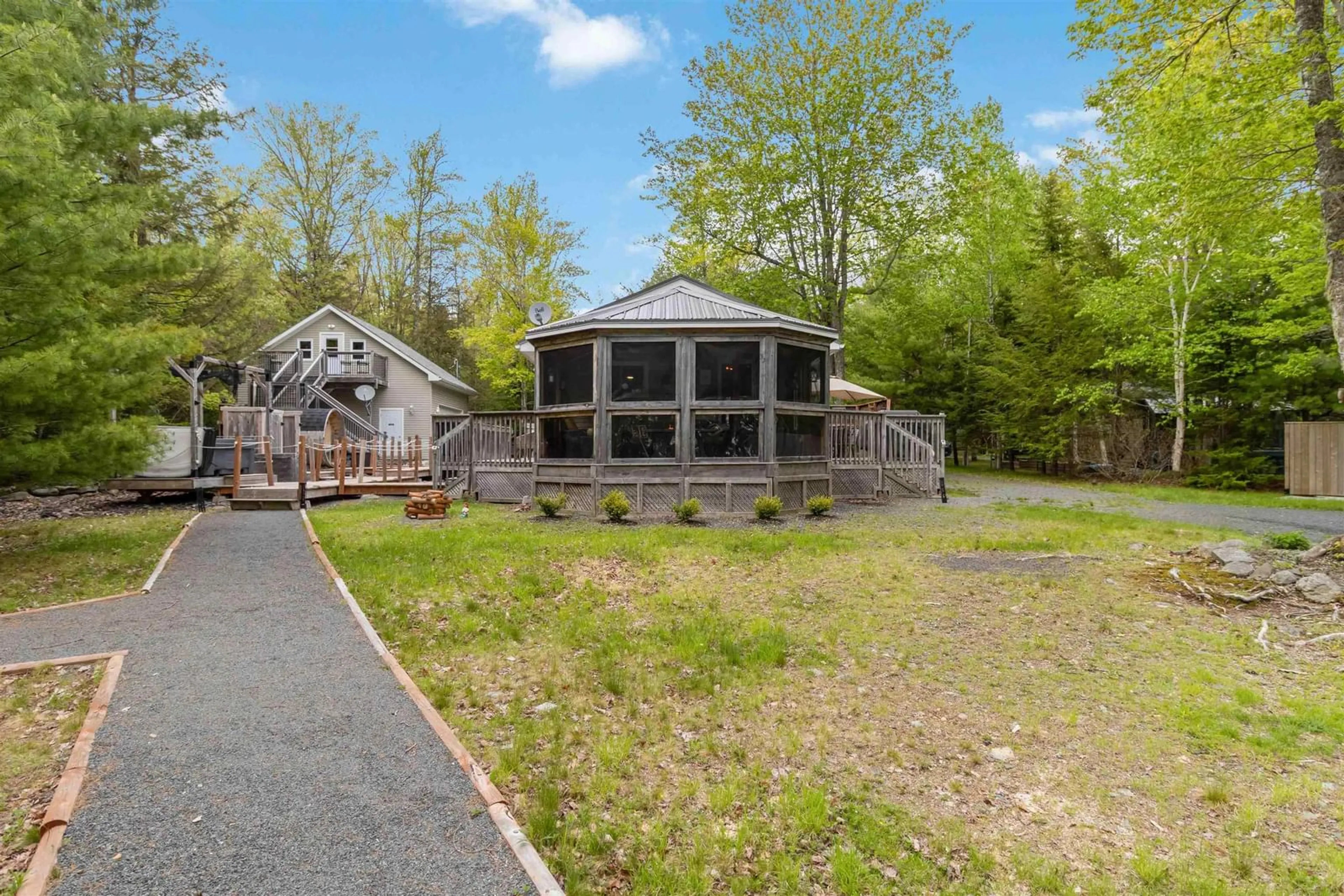 Patio, water/lake/river/ocean view for 107 Pine Point Way, Molega North Nova Scotia B0T 1X0