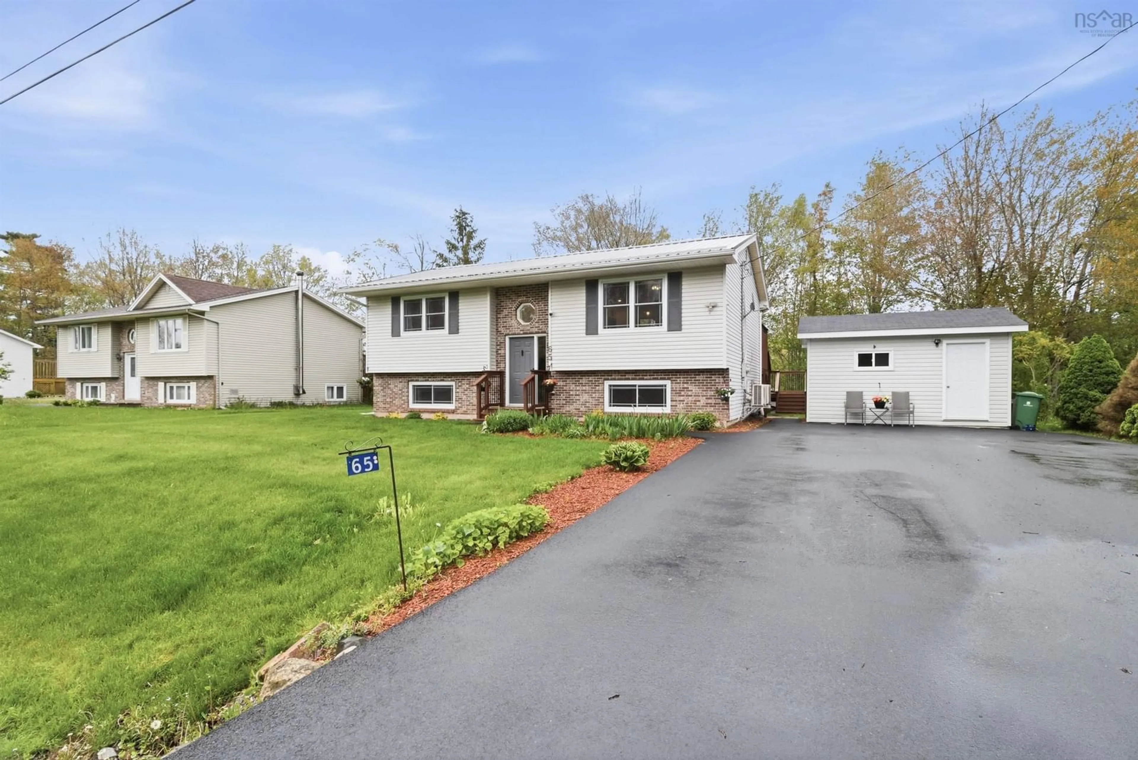 Home with vinyl exterior material, street for 65 Tannery Dr, Elmsdale Nova Scotia B2S 1C6