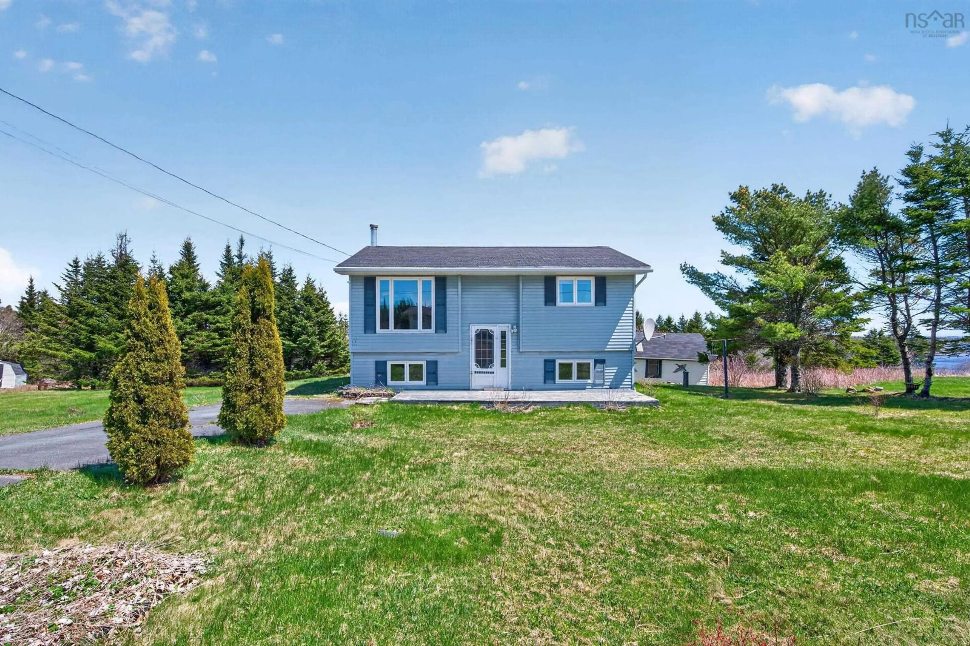 Home with vinyl exterior material, street for 167 Smiths Point Rd, East Quoddy Nova Scotia B0J 2R0