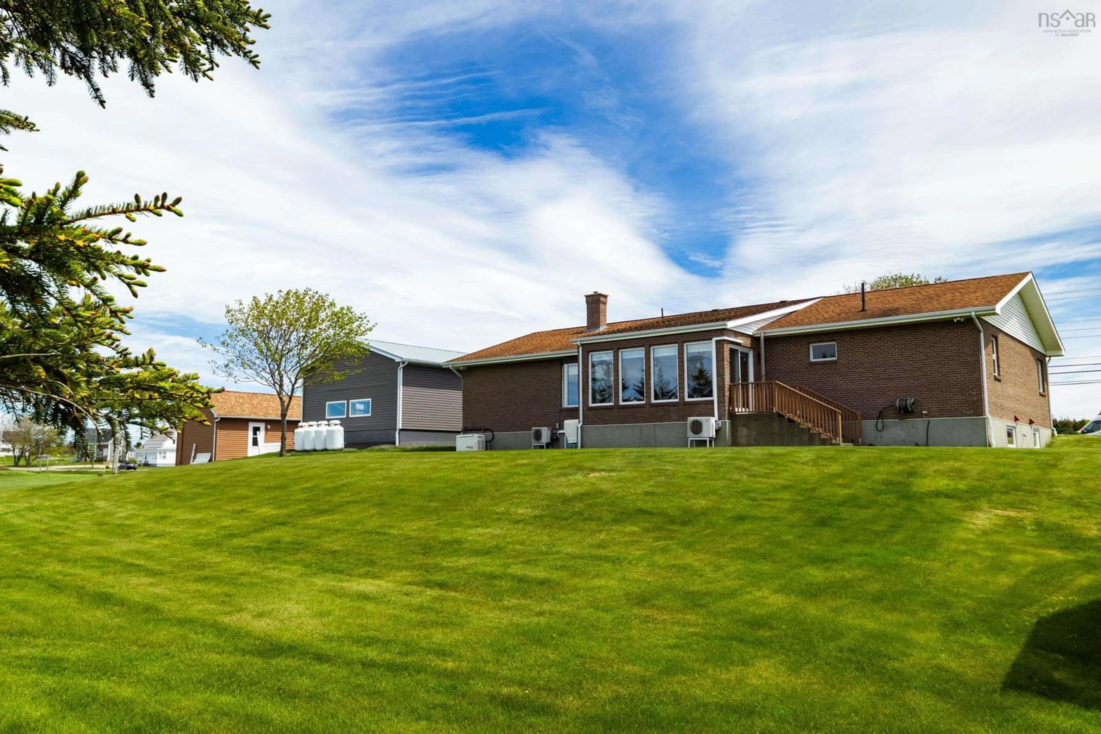 A pic from outside/outdoor area/front of a property/back of a property/a pic from drone, unknown for 1285 Highway 1, Little Brook Nova Scotia B0W 1M0
