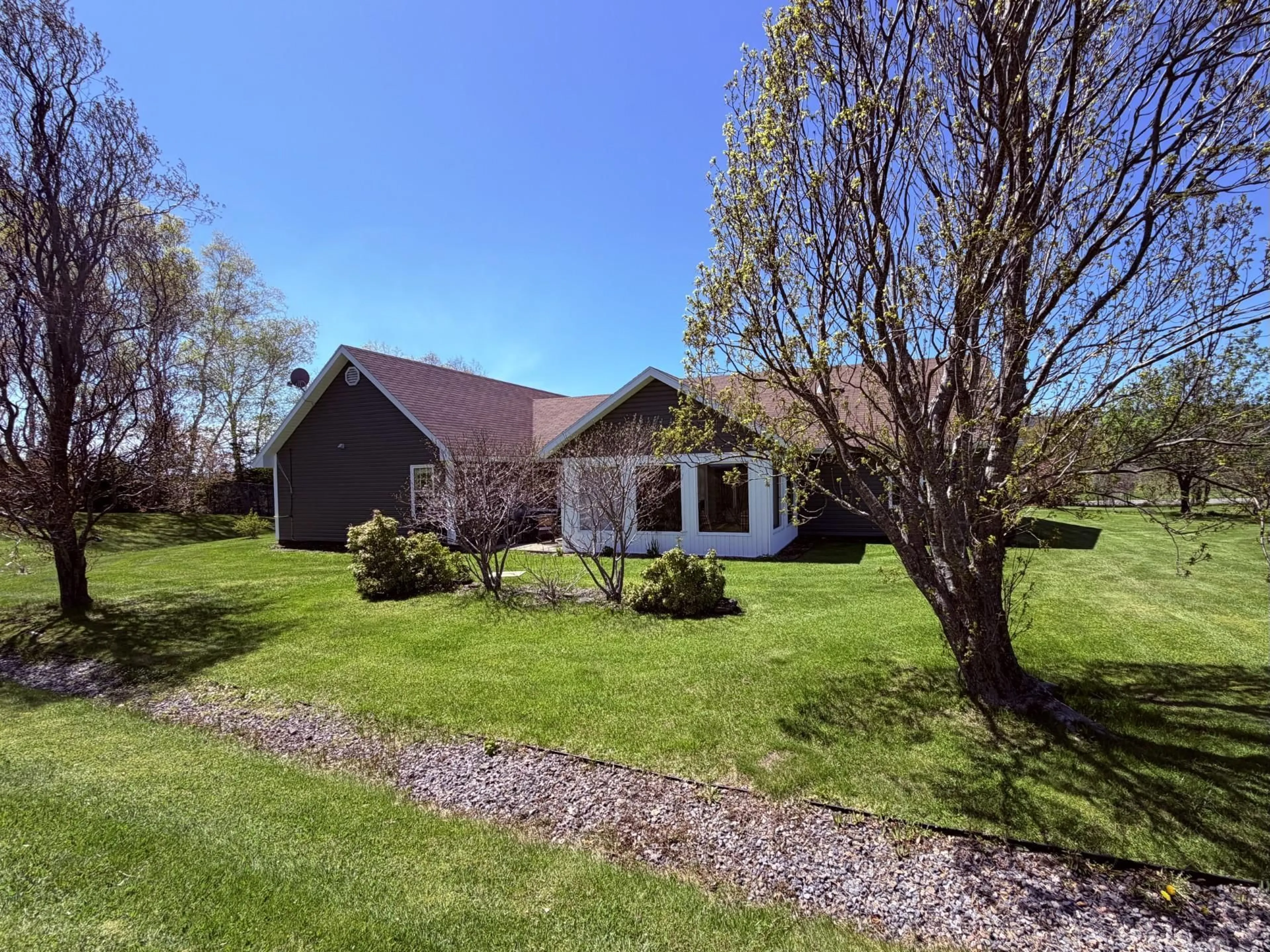 A pic from outside/outdoor area/front of a property/back of a property/a pic from drone, unknown for 1937 Old Route 5, Big Bras D'Or Nova Scotia B1X 1G7
