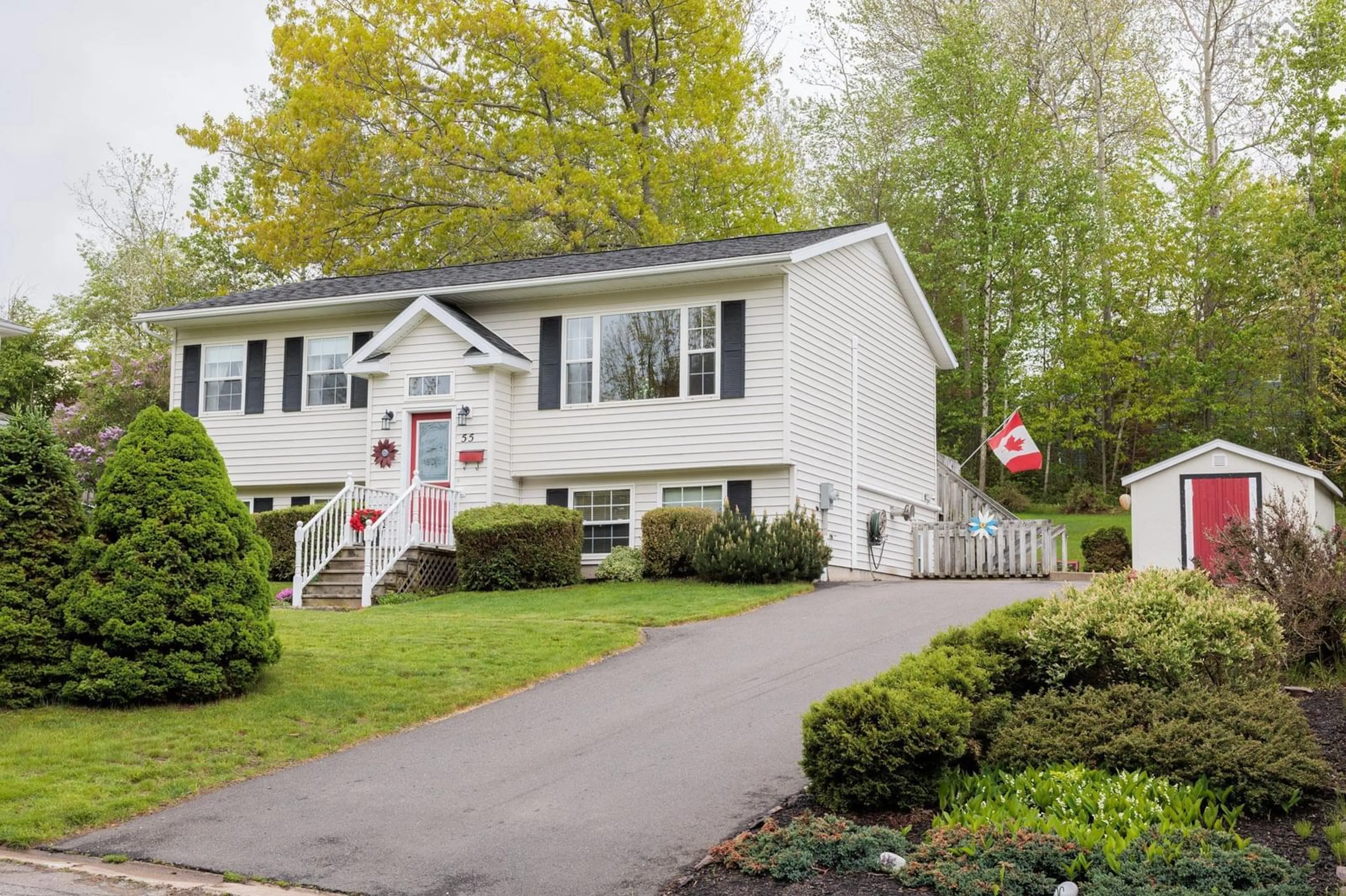 Home with vinyl exterior material, street for 55 Alicia Blvd, Kentville Nova Scotia B4N 4Y7