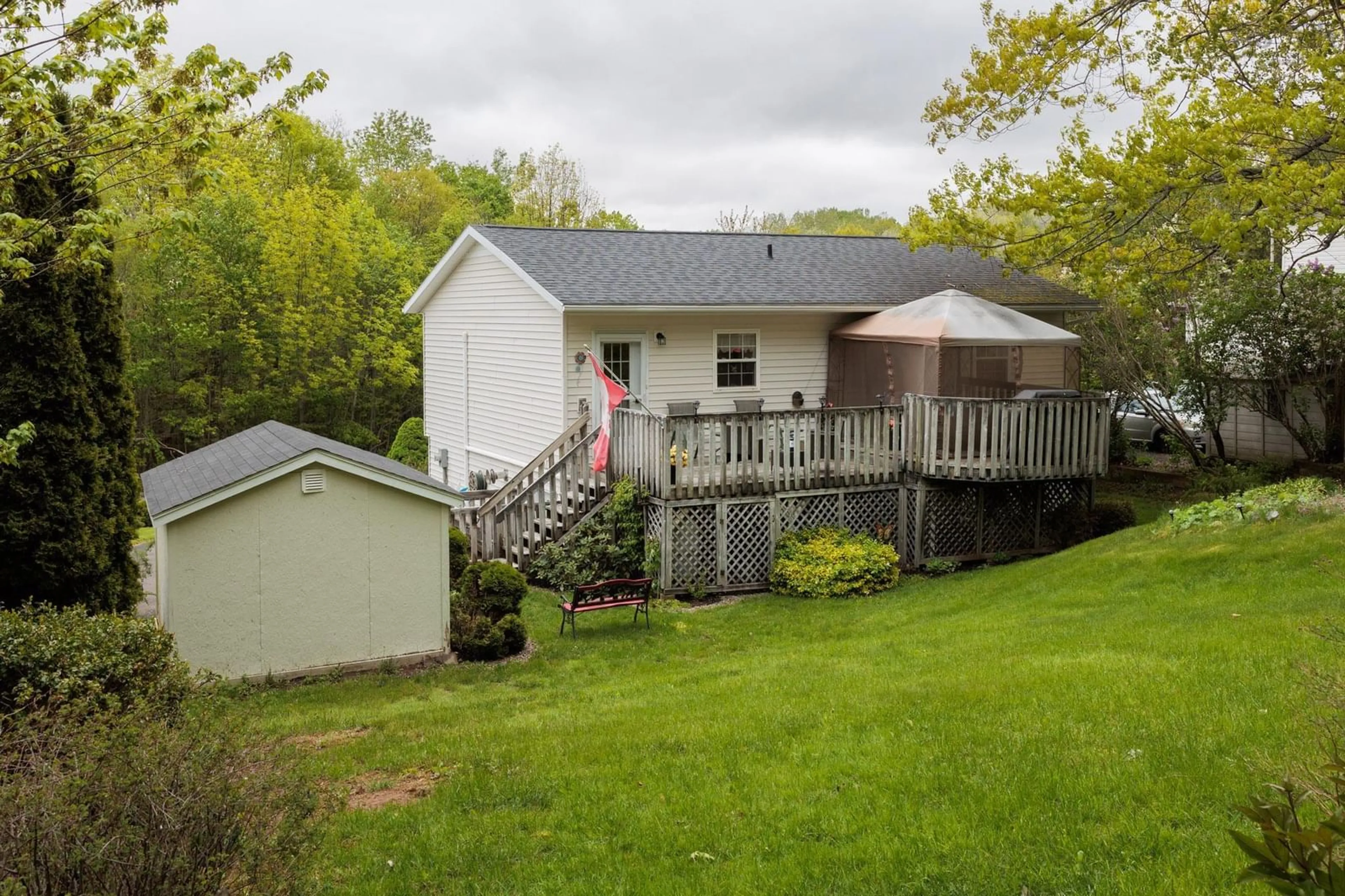 A pic from outside/outdoor area/front of a property/back of a property/a pic from drone, unknown for 55 Alicia Blvd, Kentville Nova Scotia B4N 4Y7