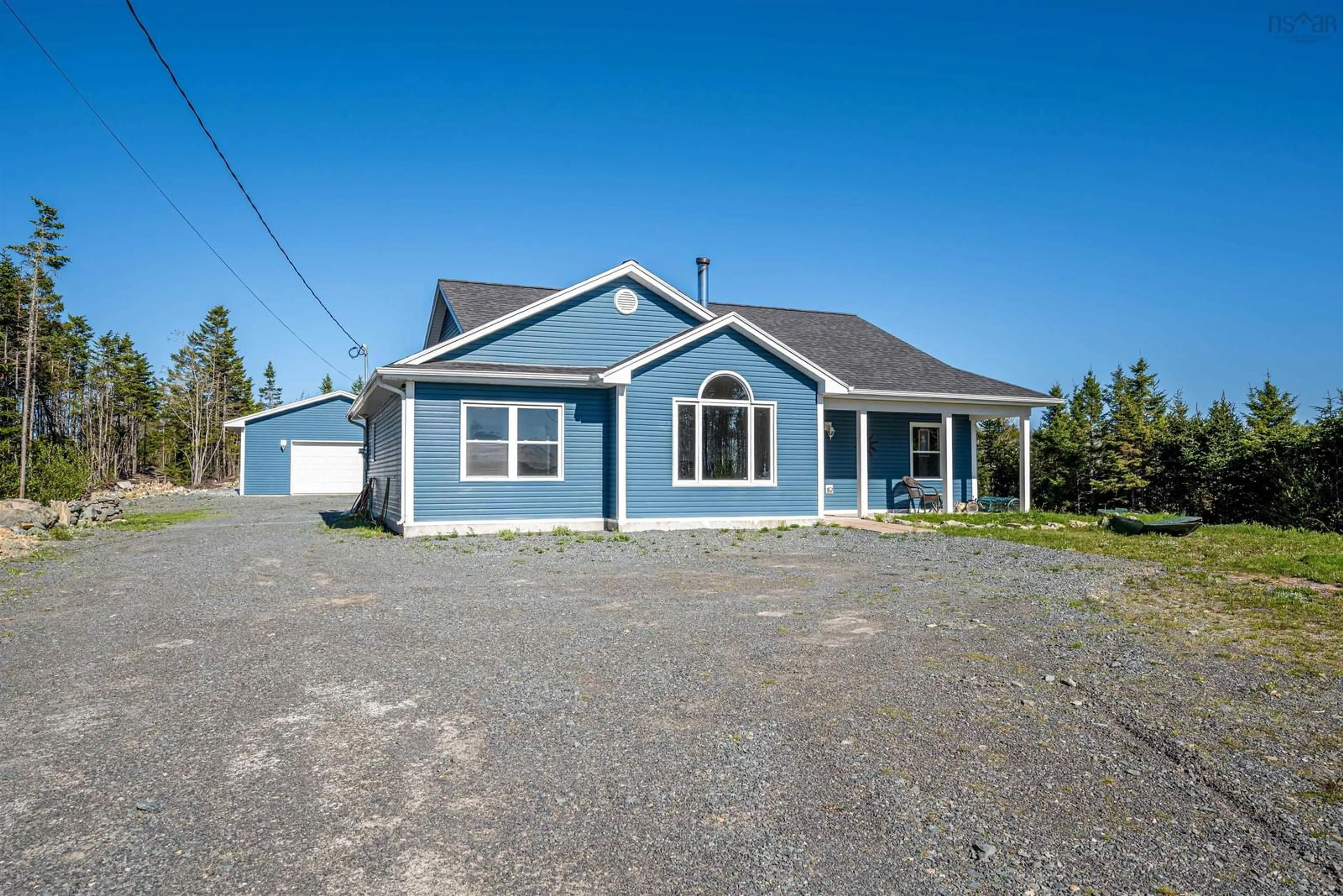 Home with vinyl exterior material, street for 281 Heselton Dr, Ostrea Lake Nova Scotia B0J 2L0