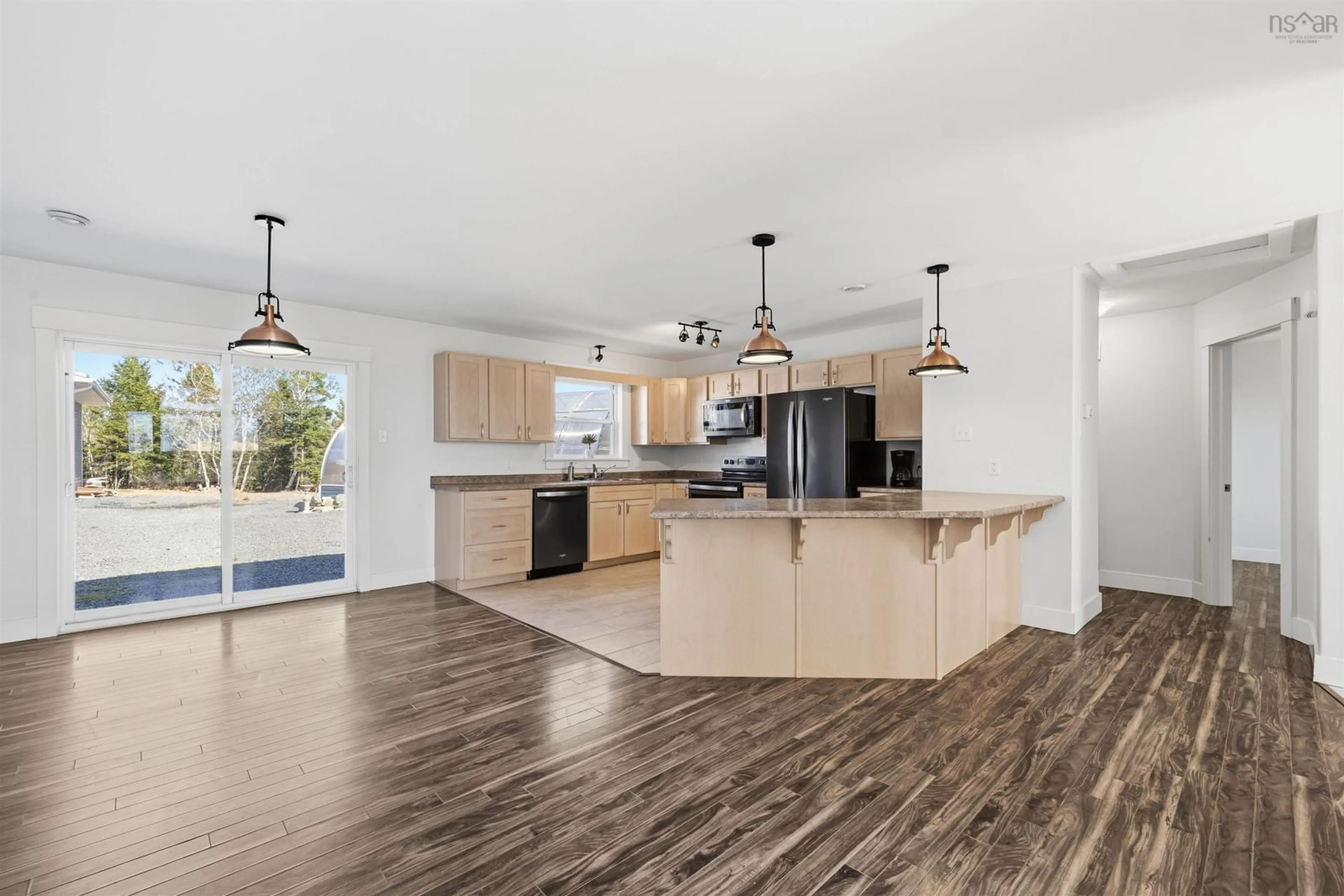 Open concept kitchen, unknown for 281 Heselton Dr, Ostrea Lake Nova Scotia B0J 2L0