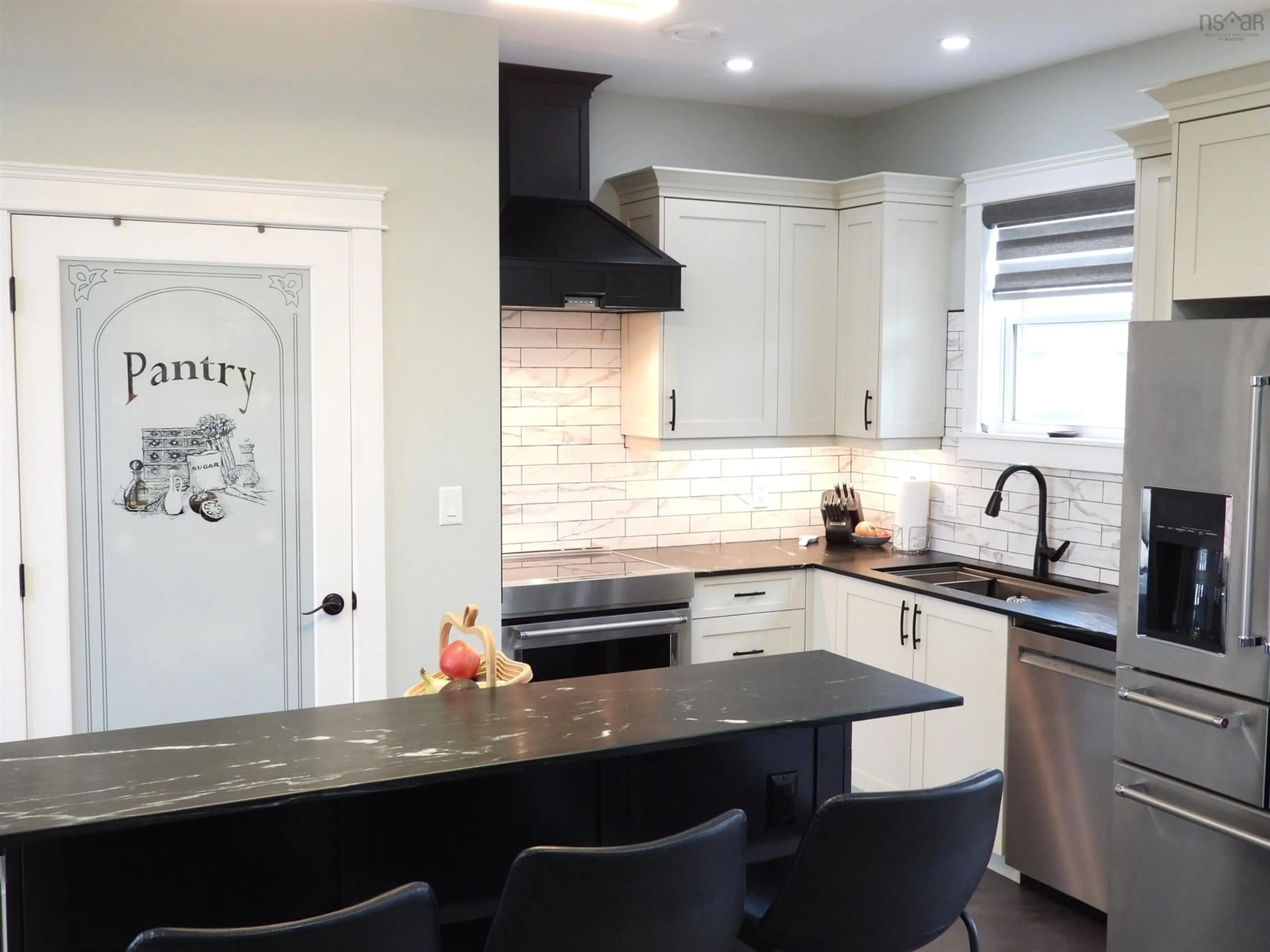 Contemporary kitchen, ceramic/tile floor for 40 Old Oak Island Rd, Lockhartville Nova Scotia B4P 2R3