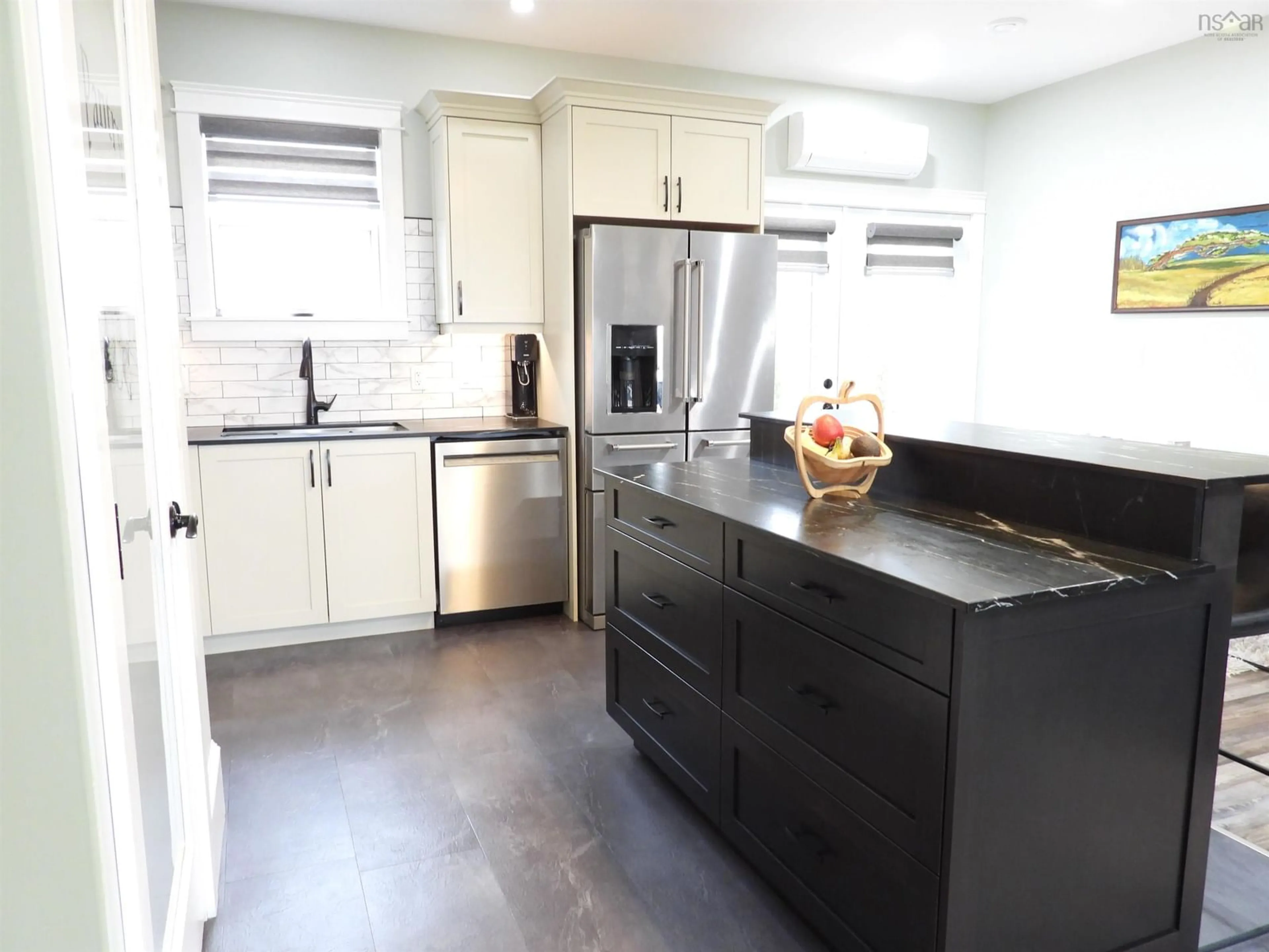 Contemporary kitchen, ceramic/tile floor for 40 Old Oak Island Rd, Lockhartville Nova Scotia B4P 2R3