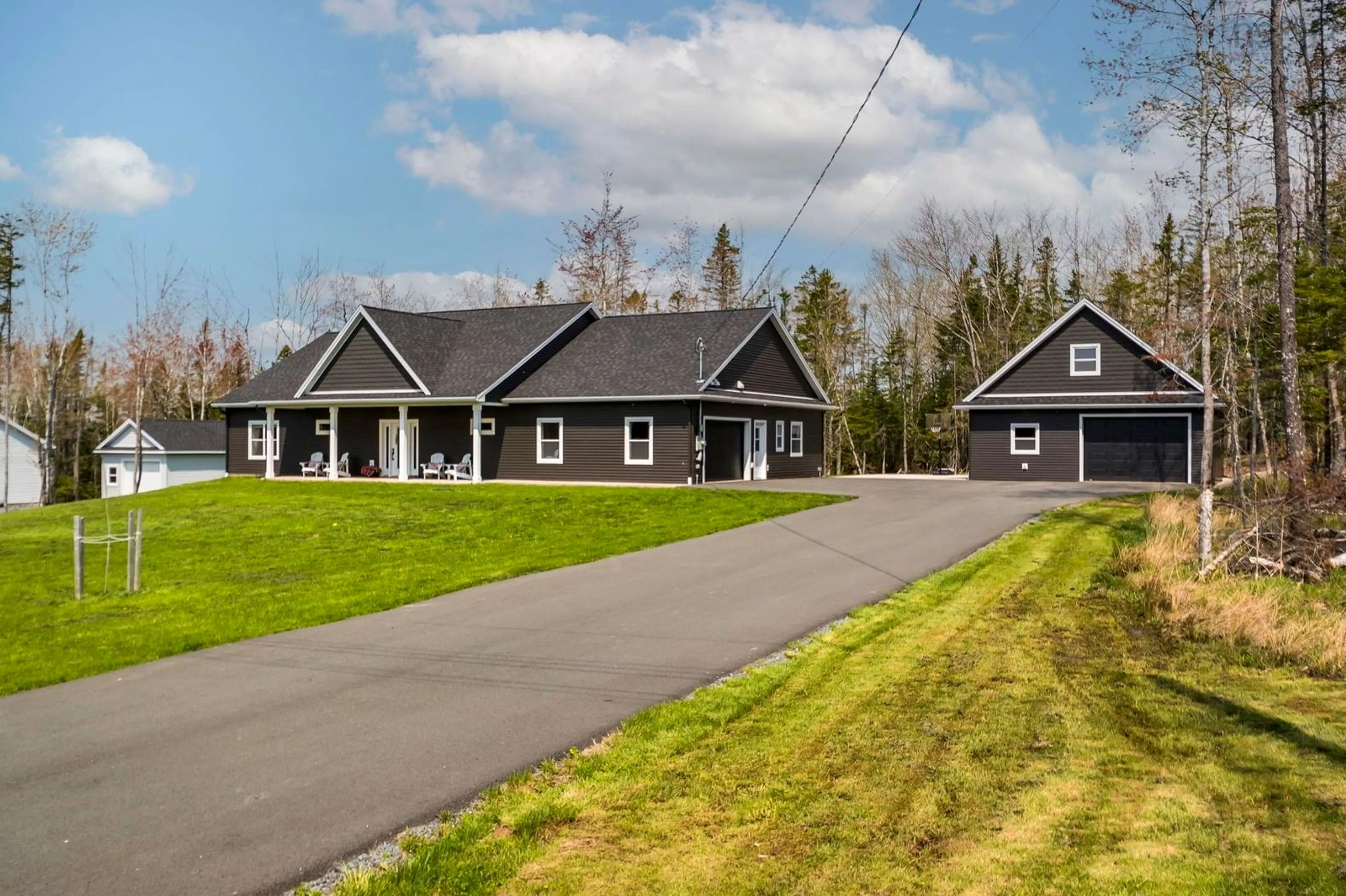A pic from outside/outdoor area/front of a property/back of a property/a pic from drone, street for 67 Deer Run Lane, Belnan Nova Scotia B2S 2P2