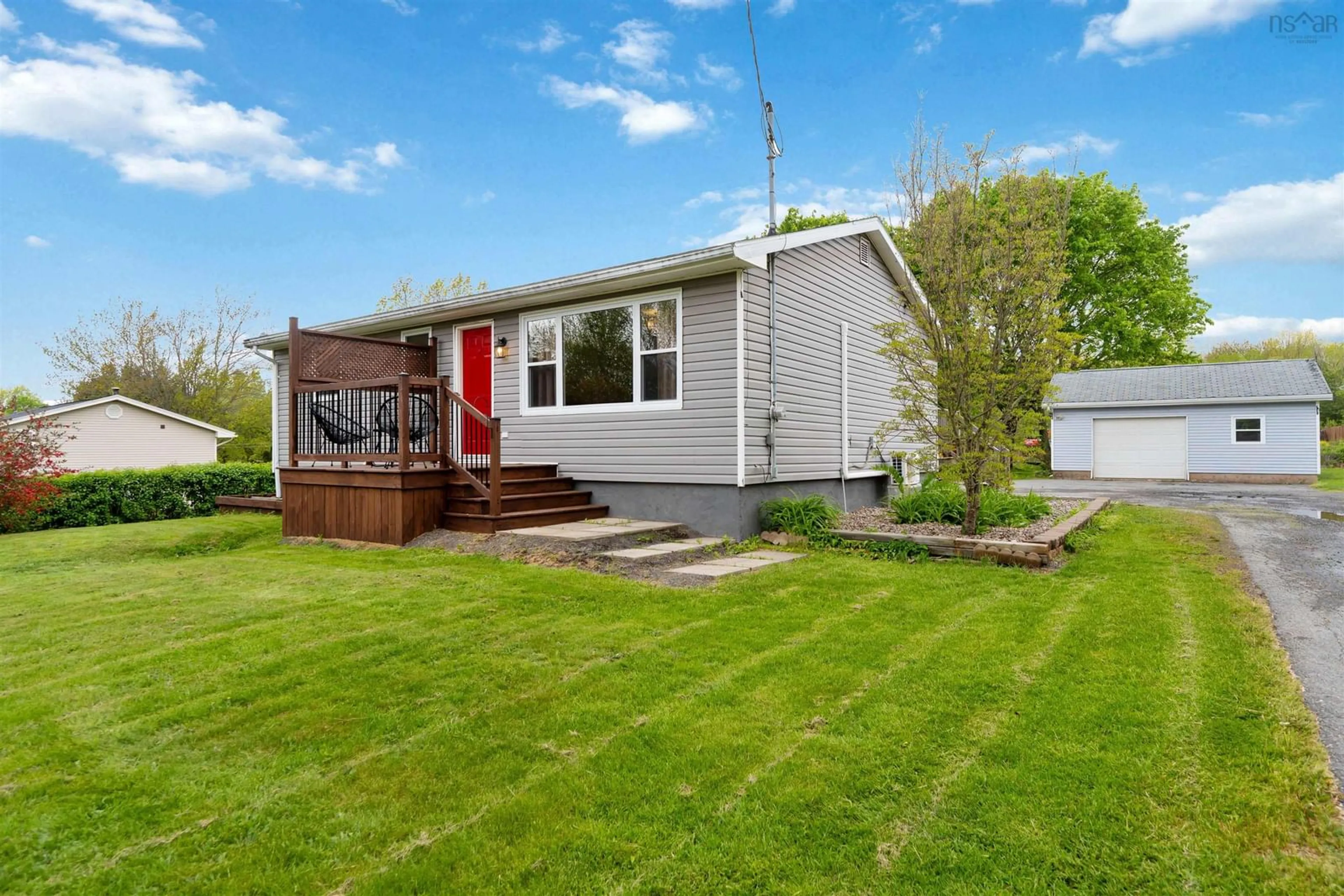 A pic from outside/outdoor area/front of a property/back of a property/a pic from drone, street for 304 Highbury School Rd, Canaan Nova Scotia B4N 4K1