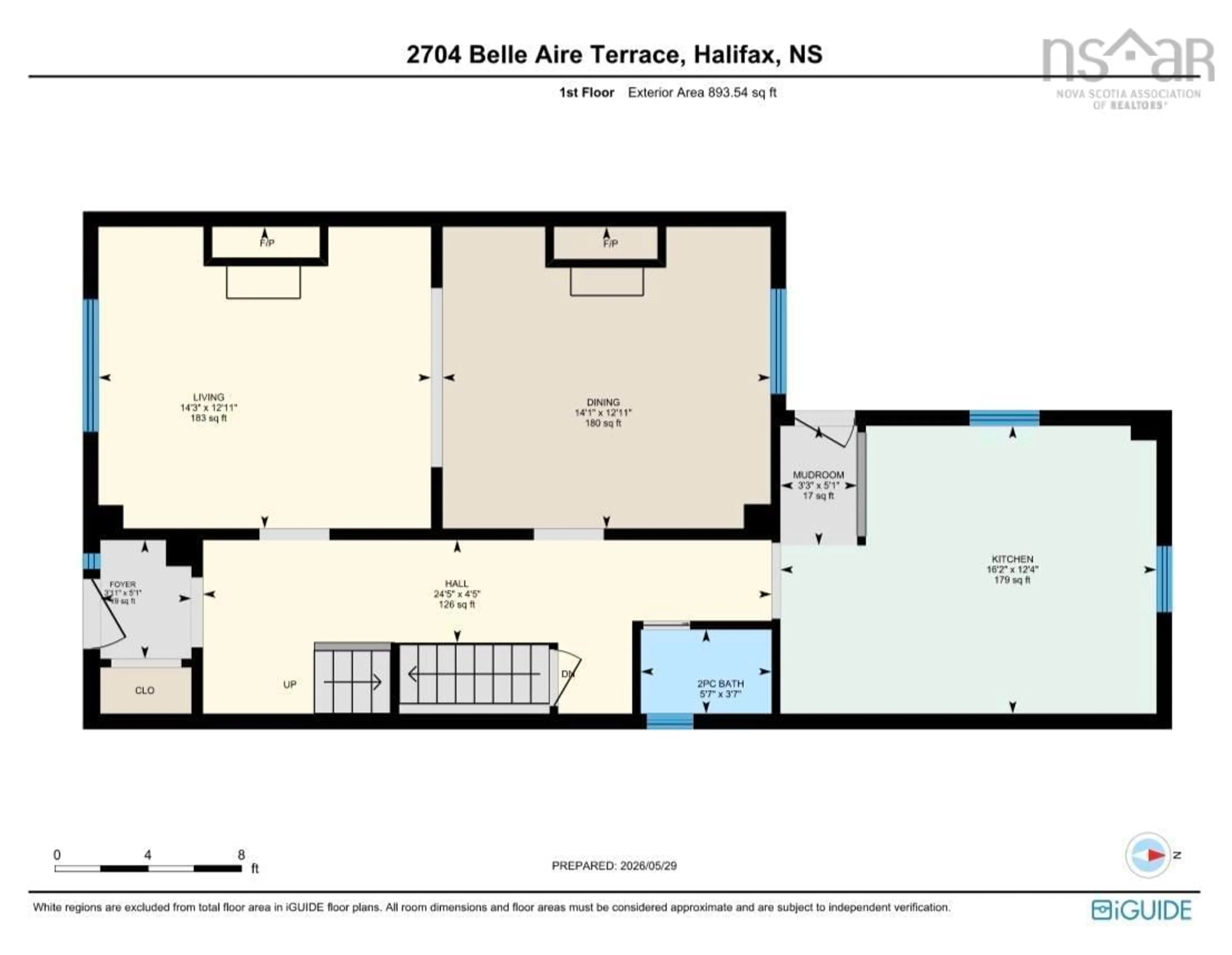 Floor plan for 2704 Belle Aire Terr, Halifax Nova Scotia B3K 3W8