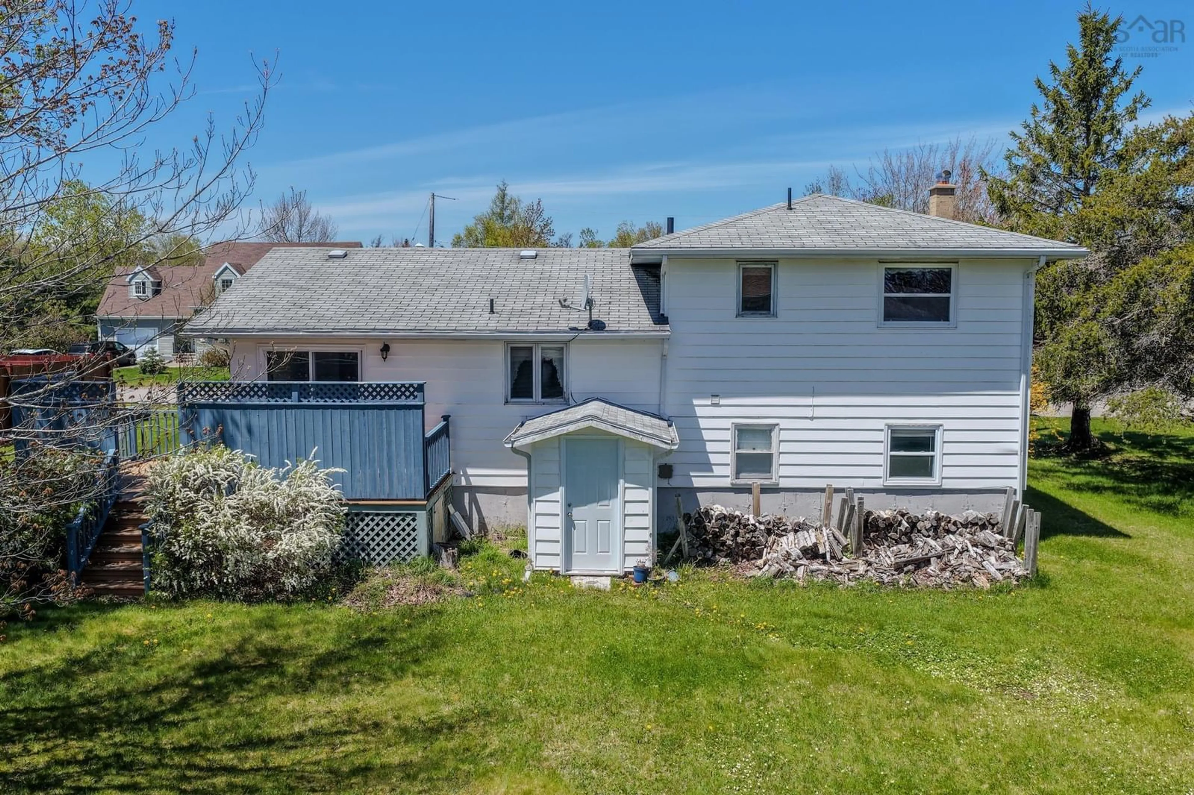 A pic from outside/outdoor area/front of a property/back of a property/a pic from drone, street for 37 Collier Ave, Coxheath Nova Scotia B1R 2H5