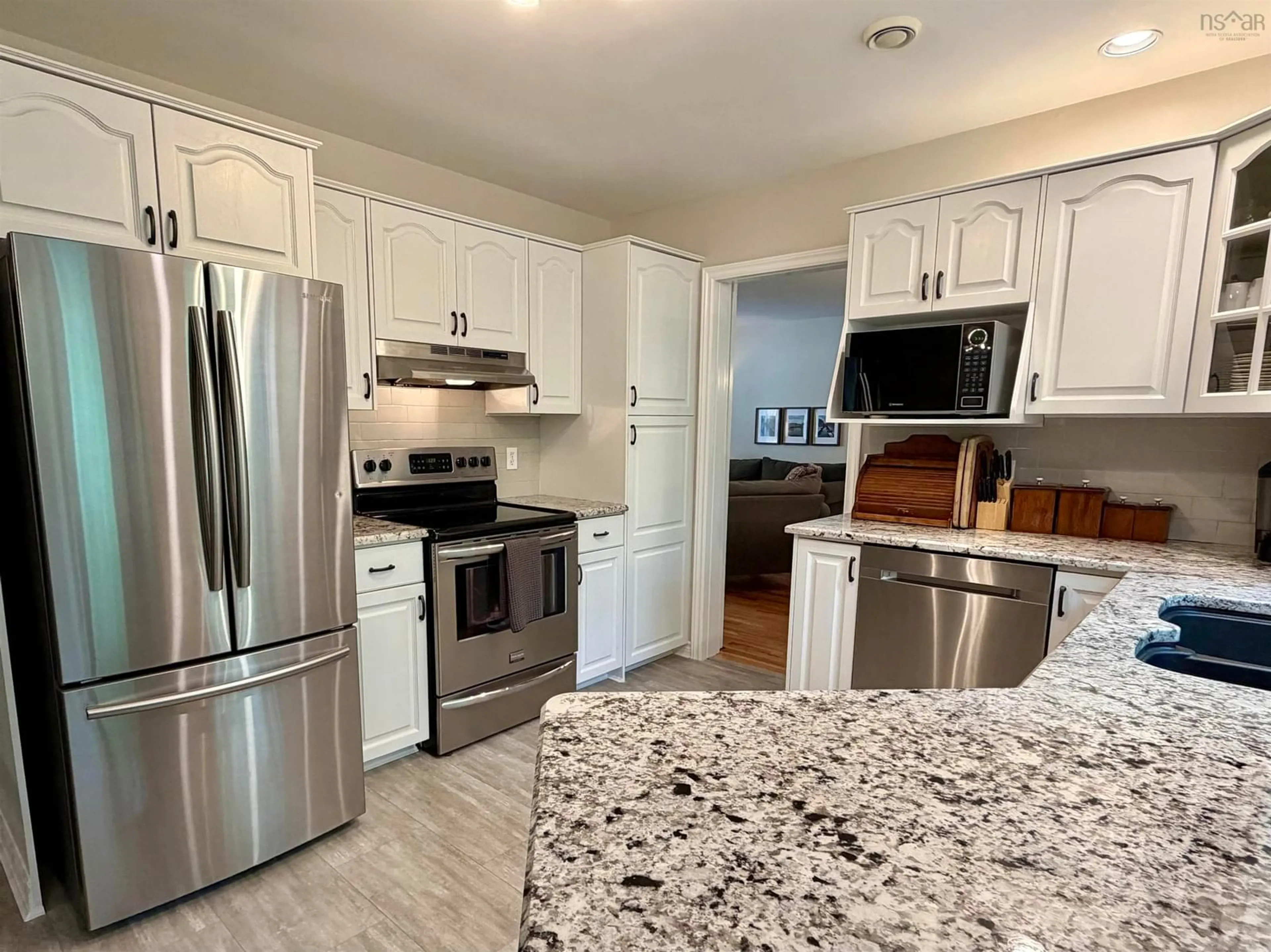 Open concept kitchen, ceramic/tile floor for 48 Laura Lee Lane, Lower Sackville Nova Scotia B4C 4E3