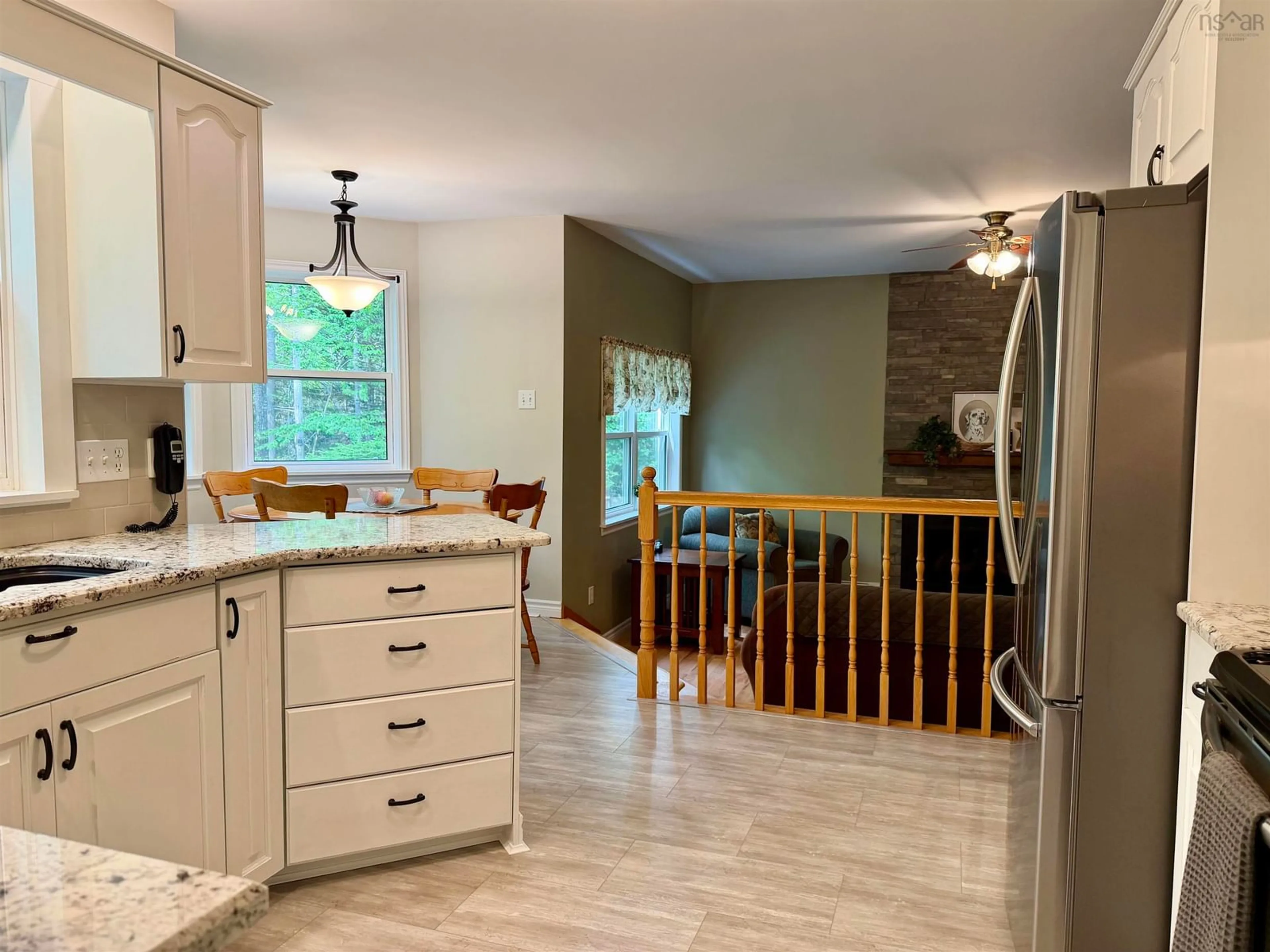 Open concept kitchen, ceramic/tile floor for 48 Laura Lee Lane, Lower Sackville Nova Scotia B4C 4E3