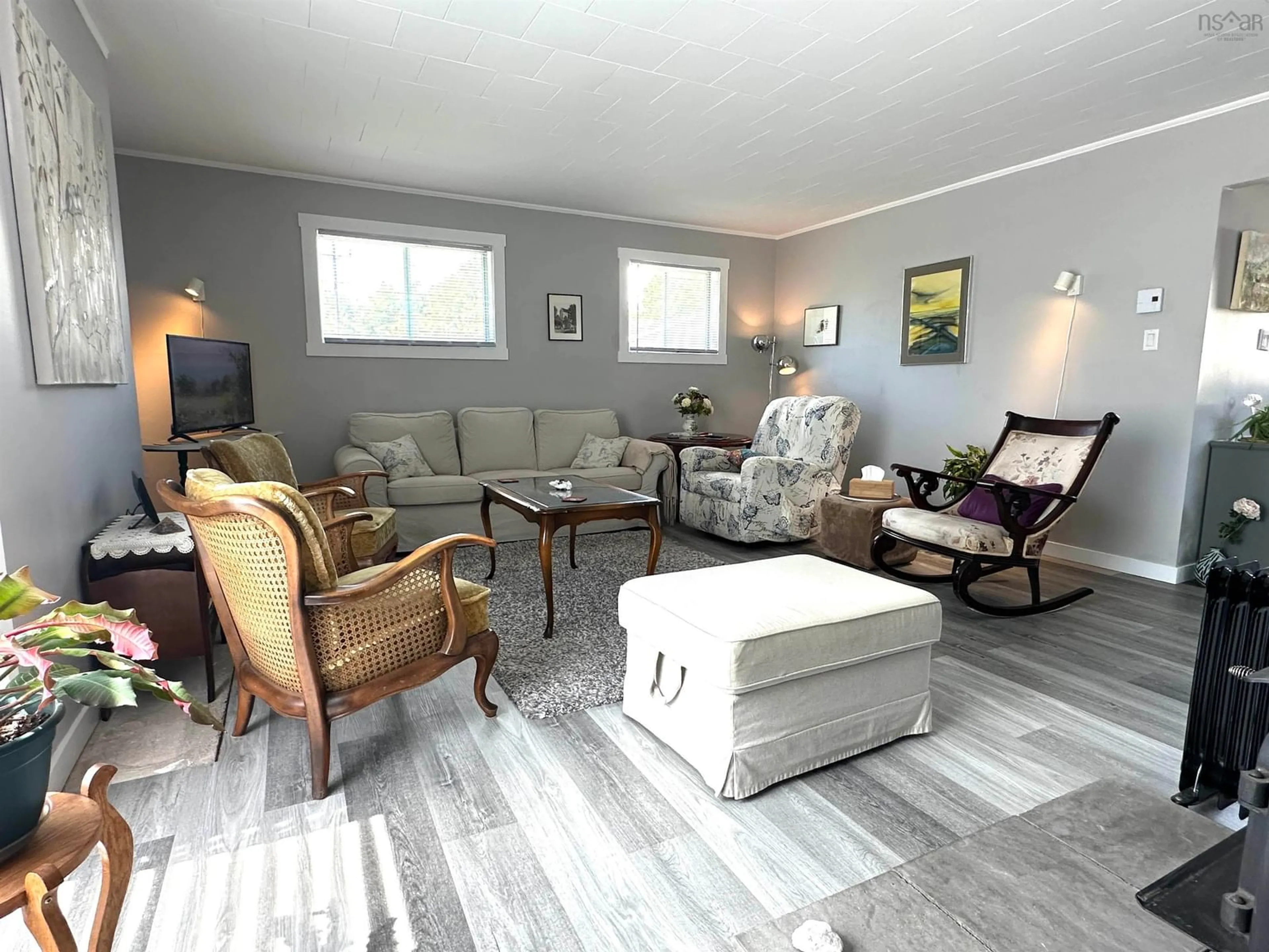 Living room with furniture, unknown for 48 Zwicker Ave, Liverpool Nova Scotia B0T 1K0