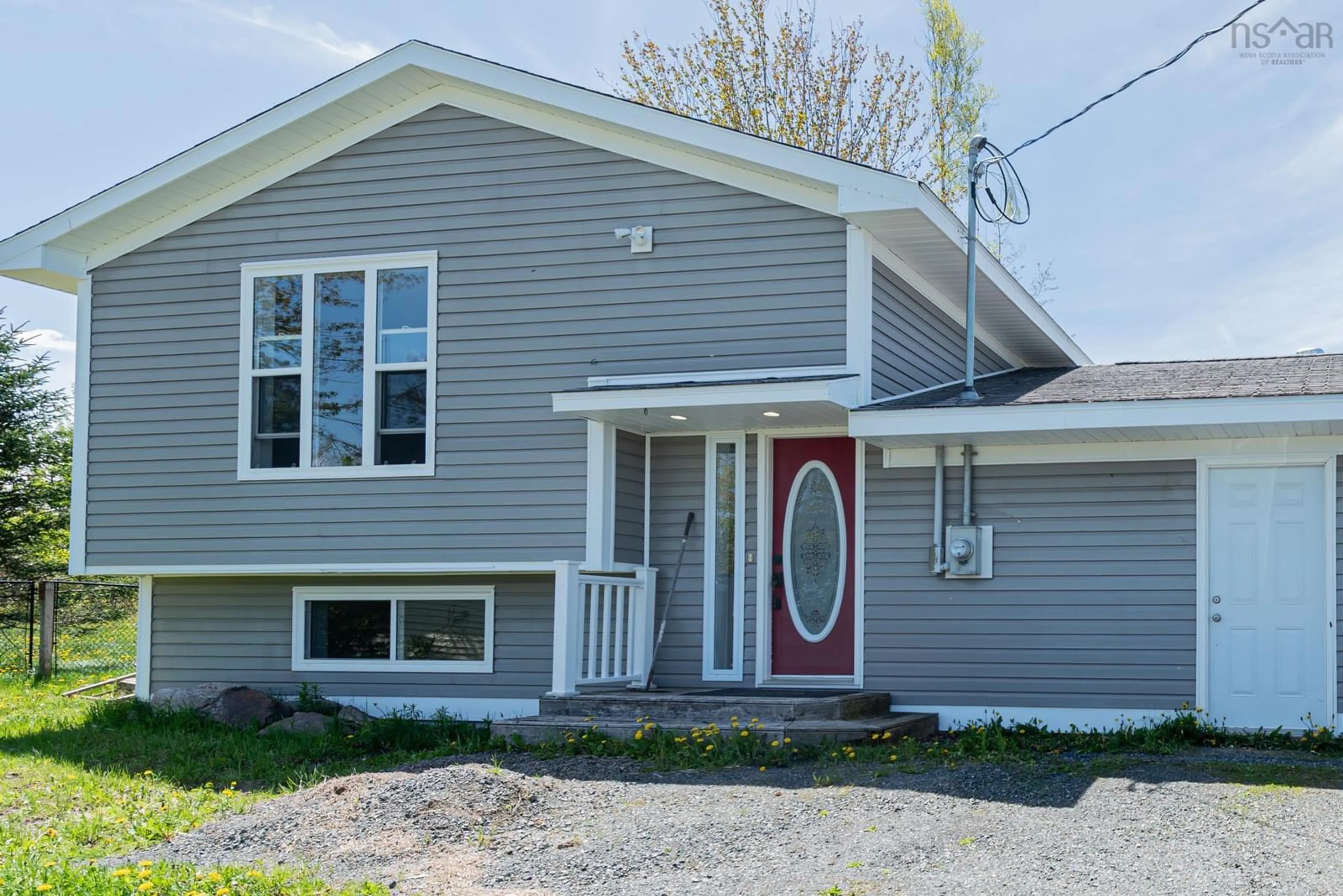 Home with vinyl exterior material, street for 86 Mackay Rd, Millbrook Nova Scotia B0K 2A0