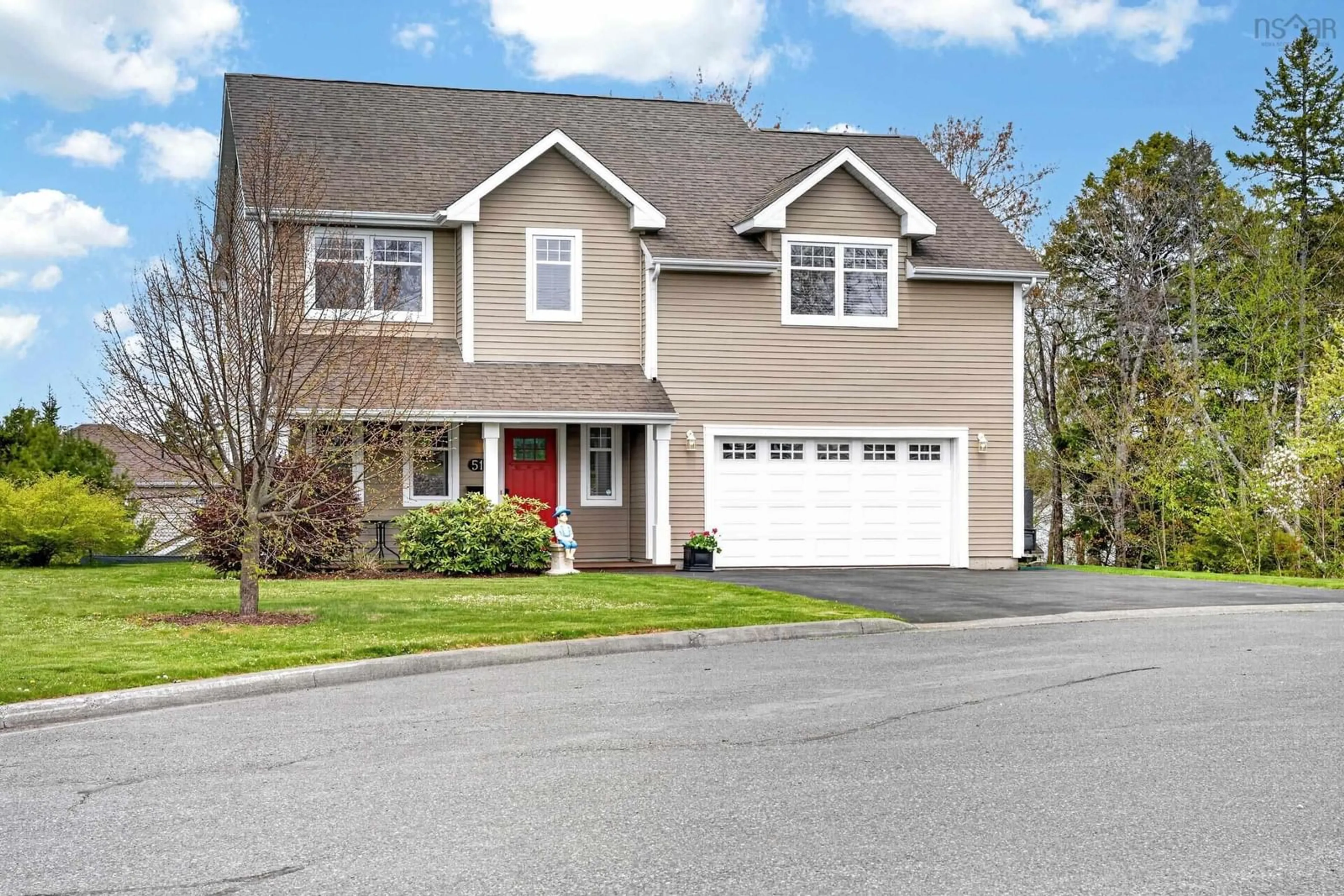 Home with vinyl exterior material, street for 51 Avondale Court, Sydney River Nova Scotia B1S 0E1