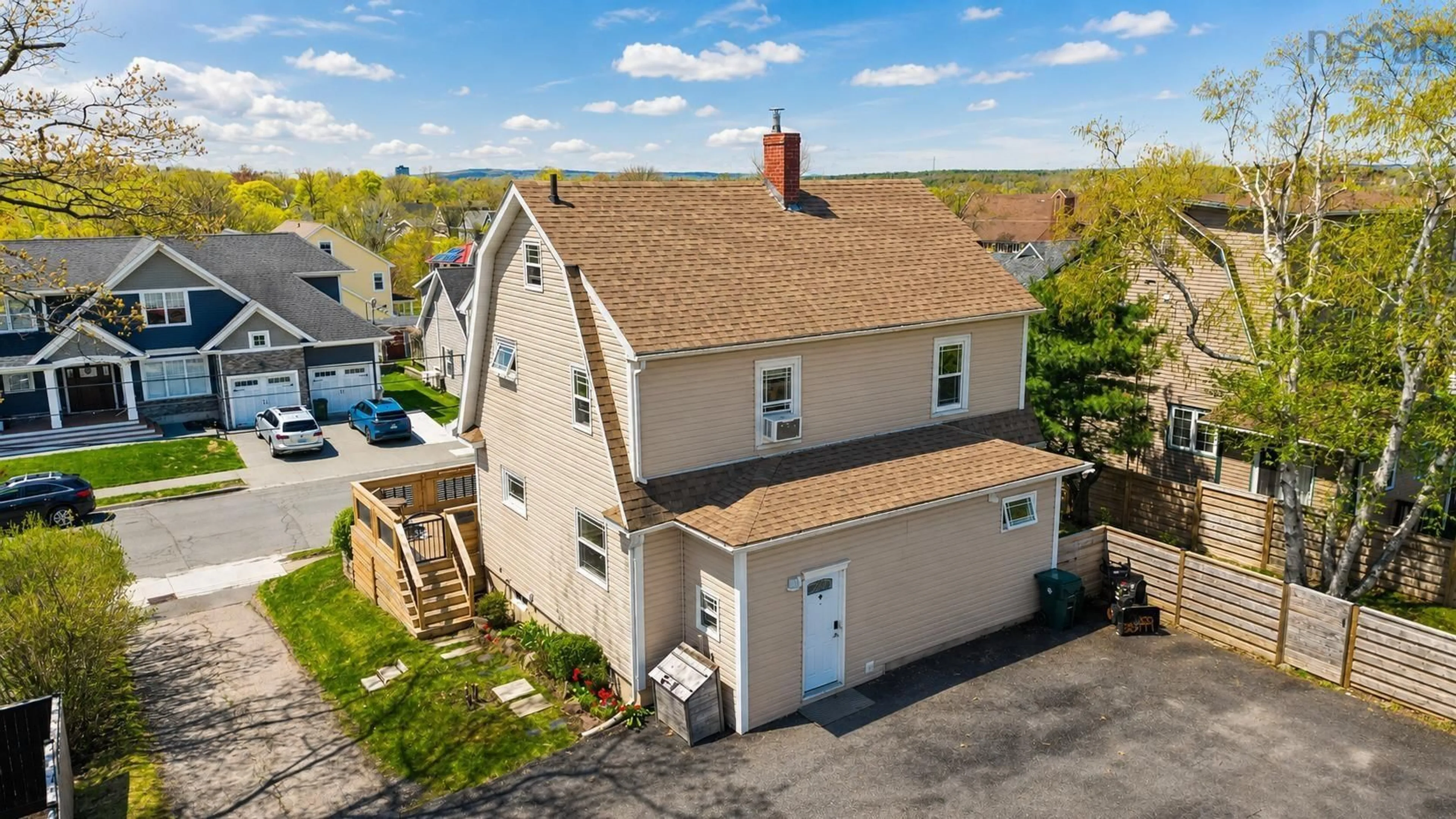 A pic from outside/outdoor area/front of a property/back of a property/a pic from drone, street for 71 Hospital St, Sydney Nova Scotia B1P 2H9