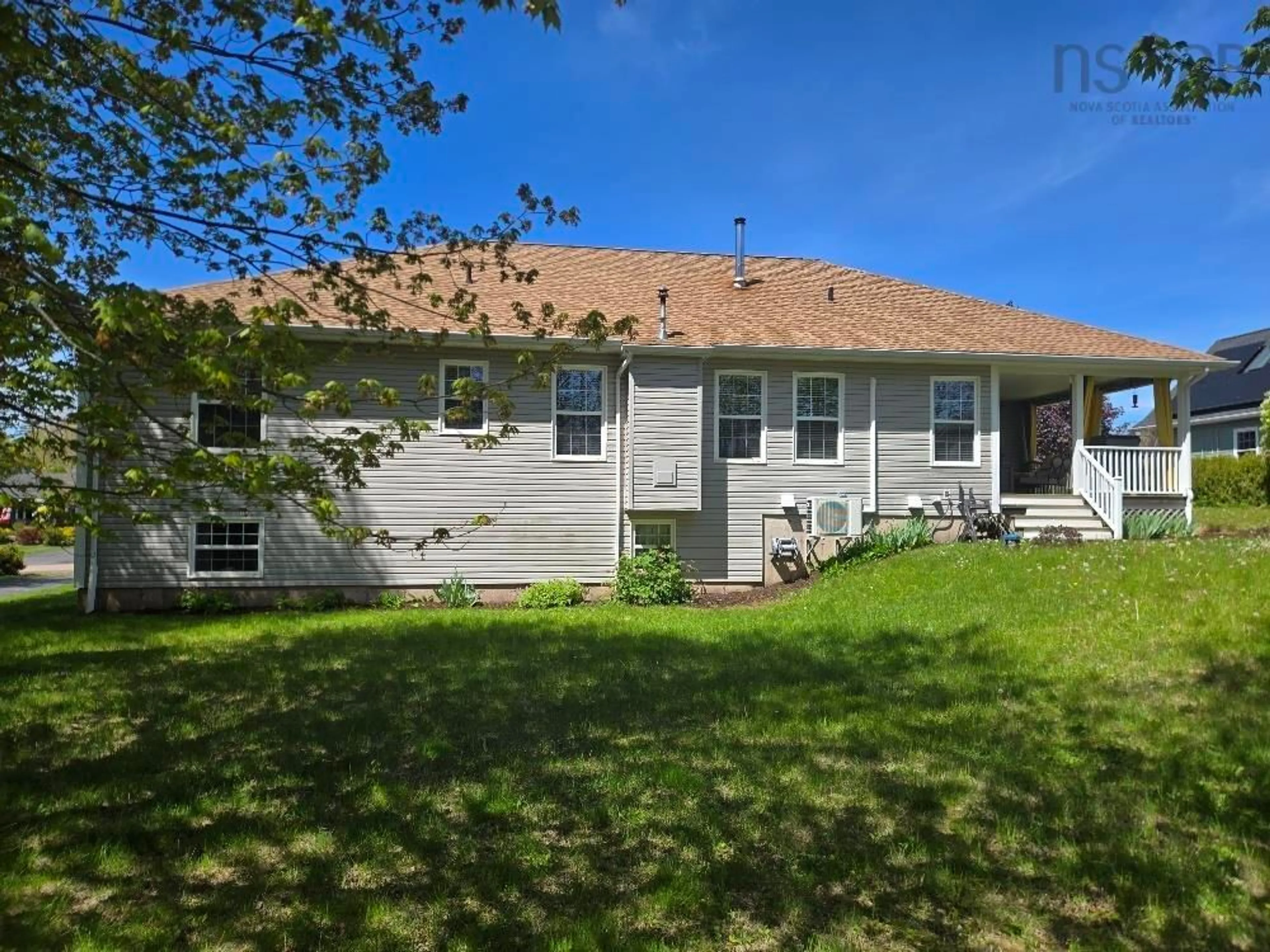 Home with vinyl exterior material, street for 60 Sandy Pl, Valley Nova Scotia B6L 4G1