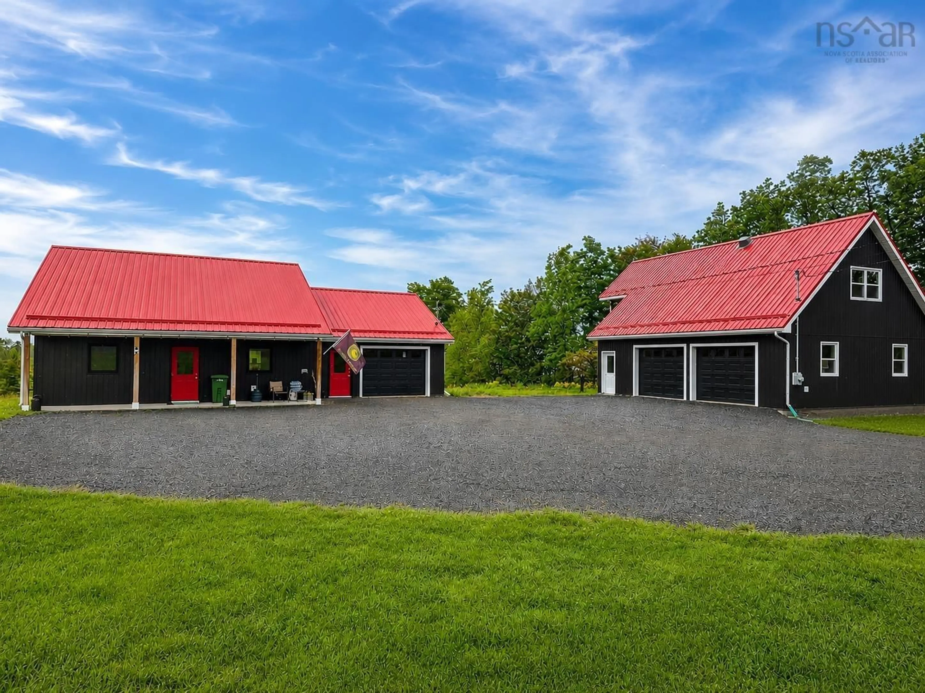 A pic from outside/outdoor area/front of a property/back of a property/a pic from drone, building for 1874 Brow Of Mountain Rd, Viewmount Nova Scotia B0P 1E0