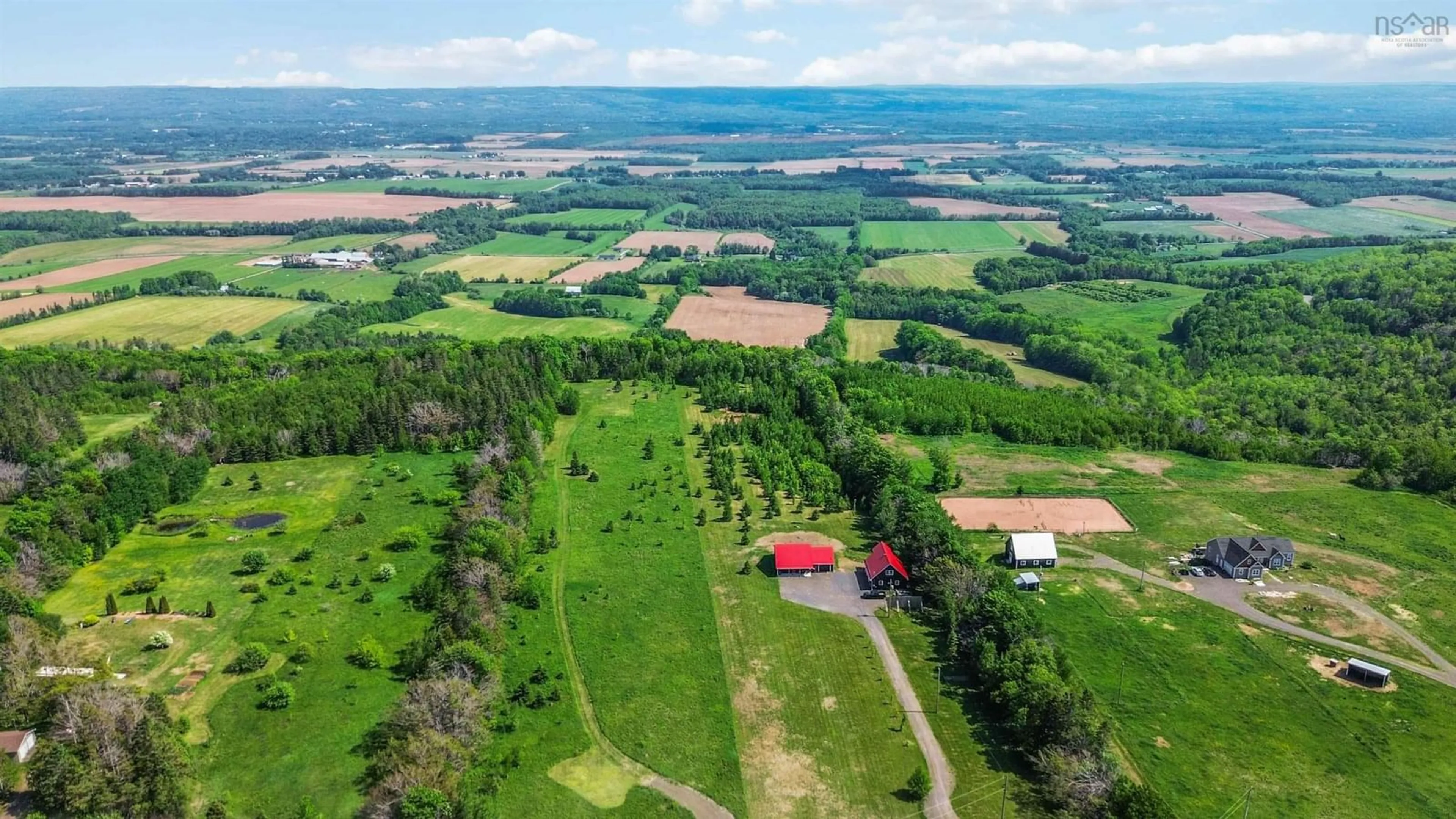 A pic from outside/outdoor area/front of a property/back of a property/a pic from drone, mountain view for 1874 Brow Of Mountain Rd, Viewmount Nova Scotia B0P 1E0