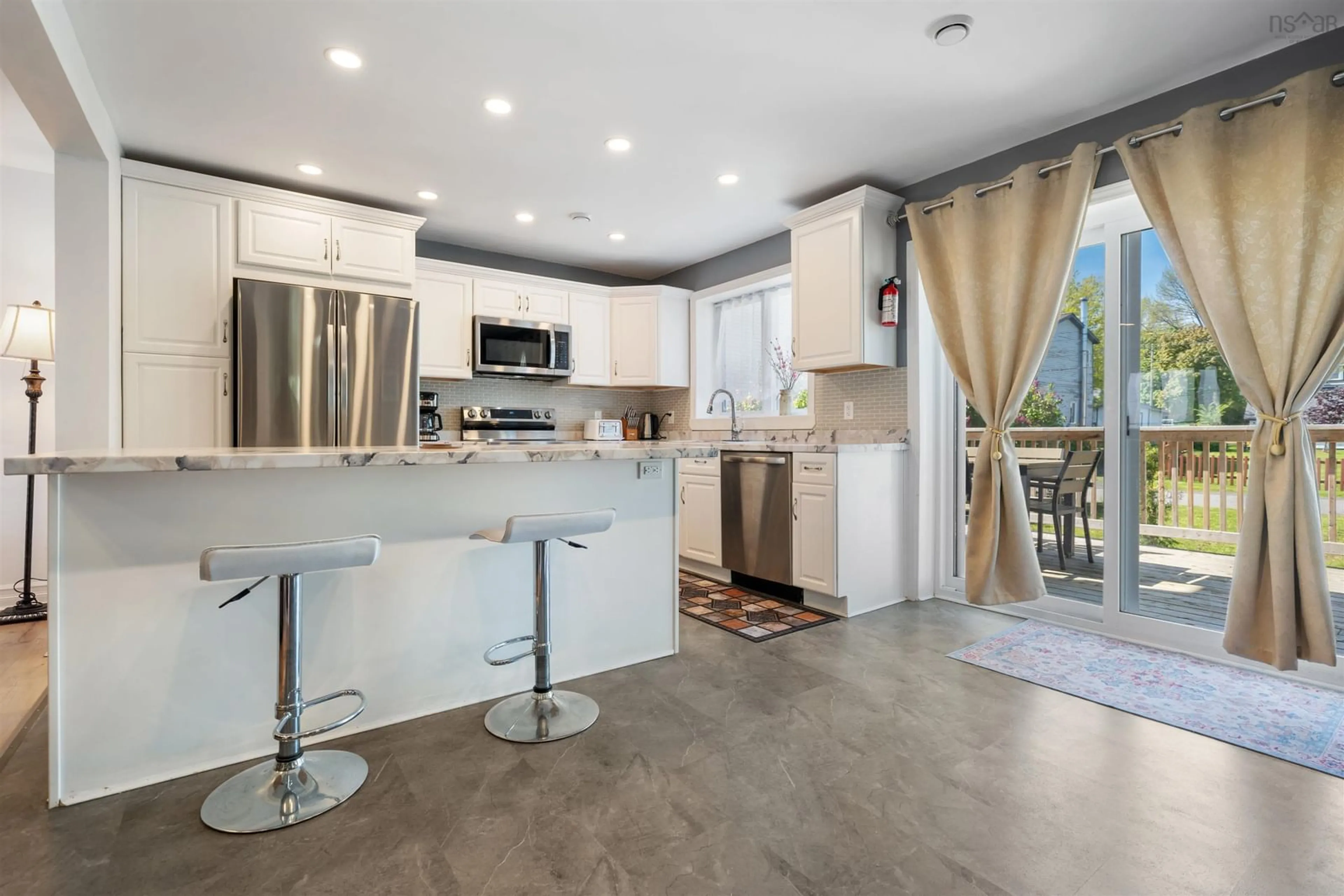 Open concept kitchen, ceramic/tile floor for 275 High St, Pictou Nova Scotia B0K 1H0