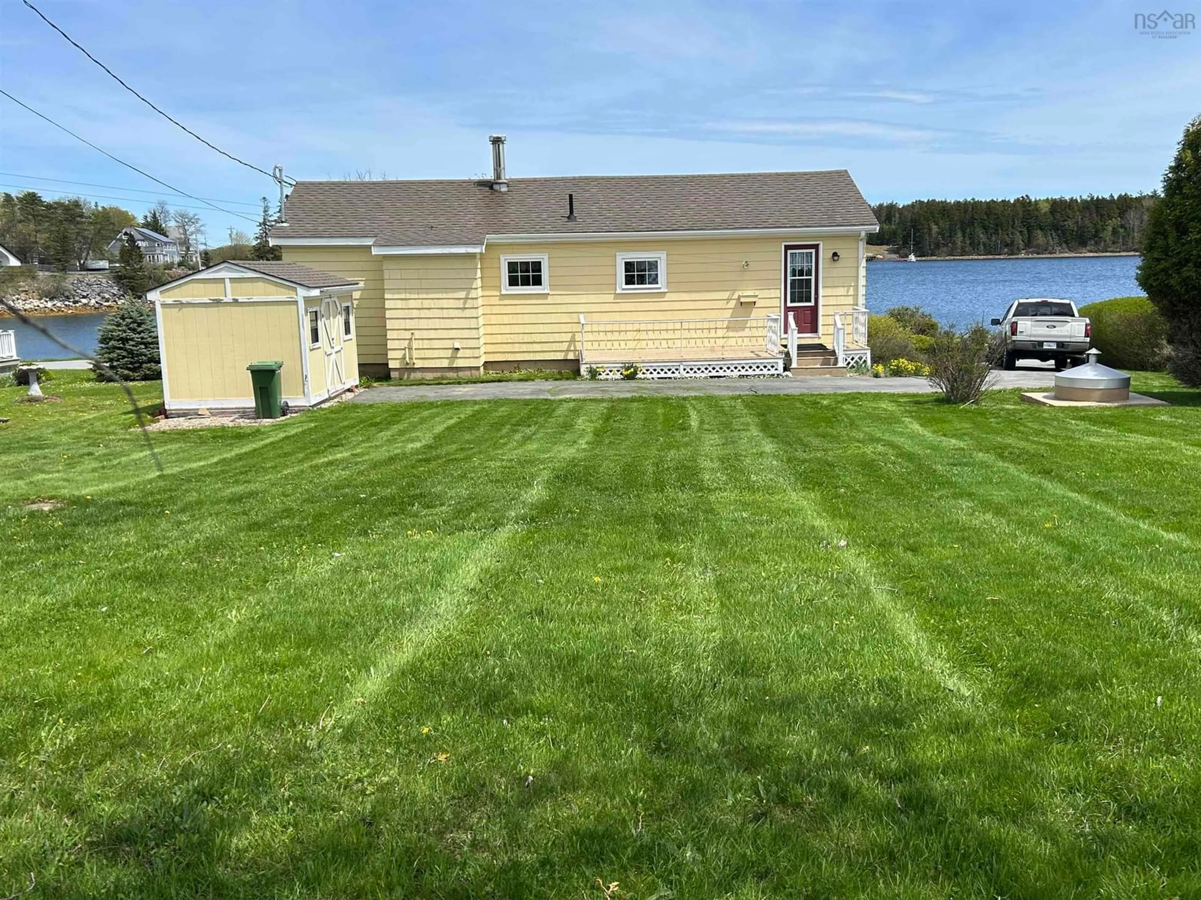 A pic from outside/outdoor area/front of a property/back of a property/a pic from drone, unknown for 698 Oakland Rd, Indian Point Nova Scotia B0J 2E0