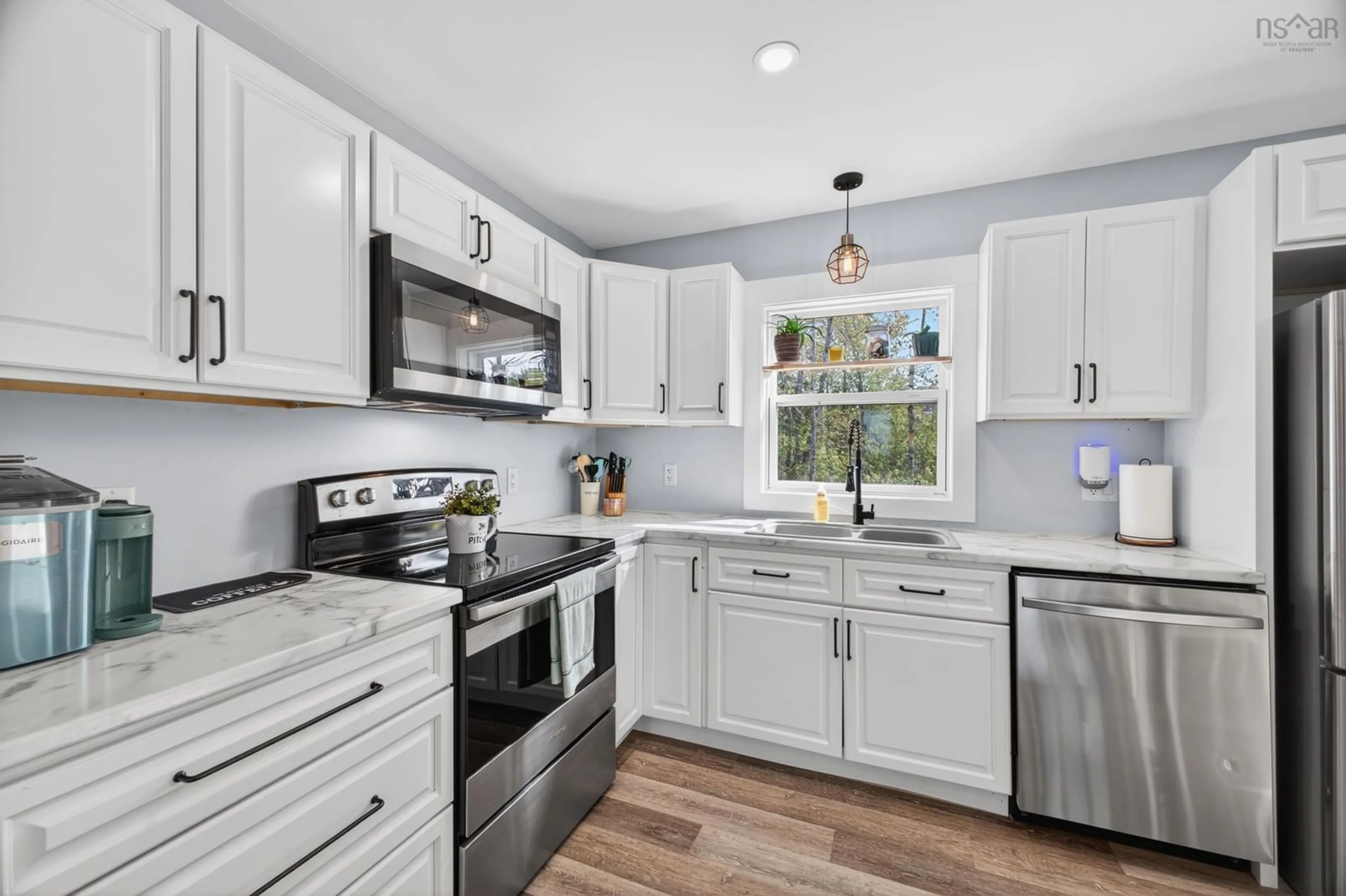 Open concept kitchen, ceramic/tile floor for 15 Coppergate Dr, Greenfield Nova Scotia B6L 3H3