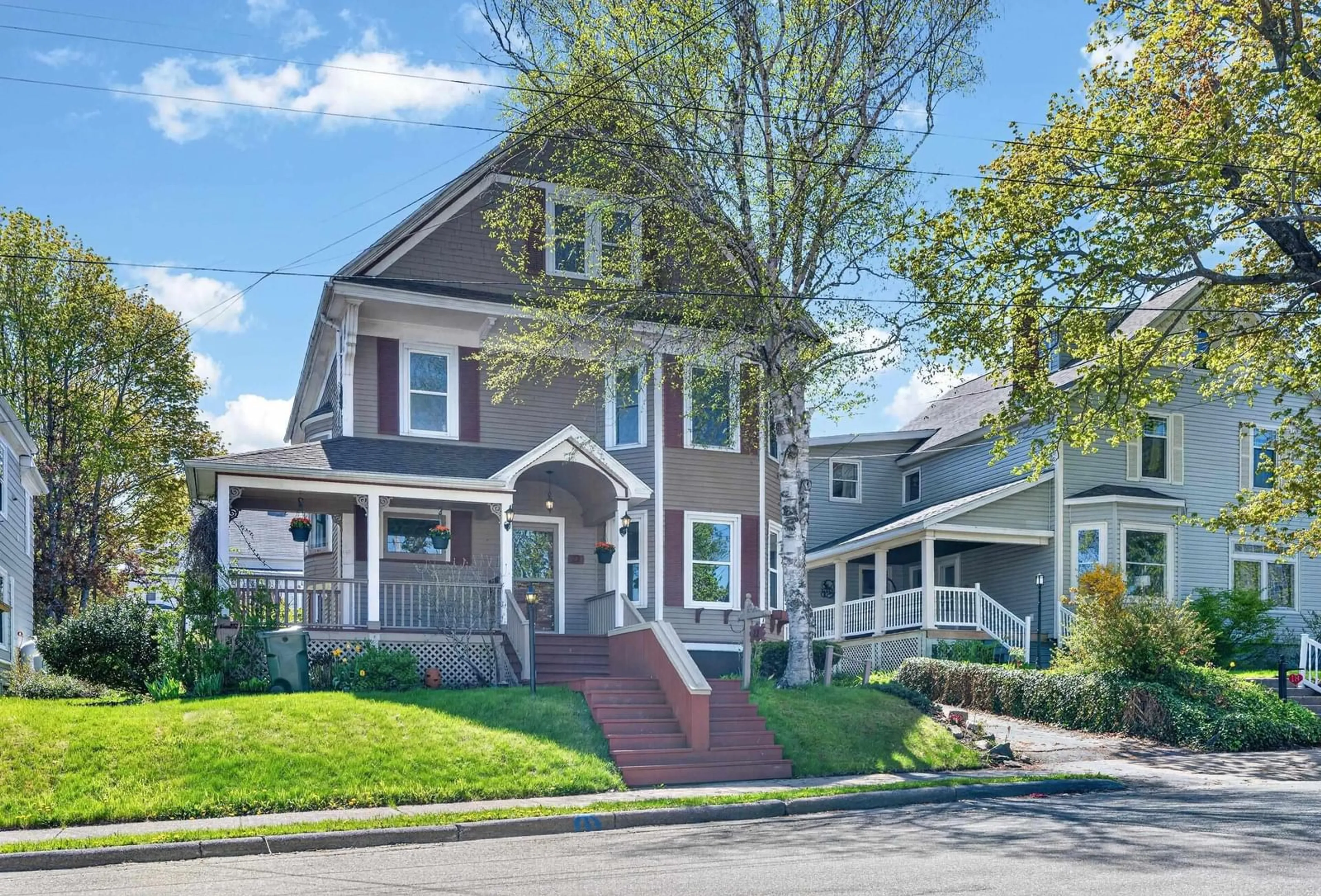 Home with vinyl exterior material, street for 22 Beacon St, Sydney Nova Scotia B1P 4S9