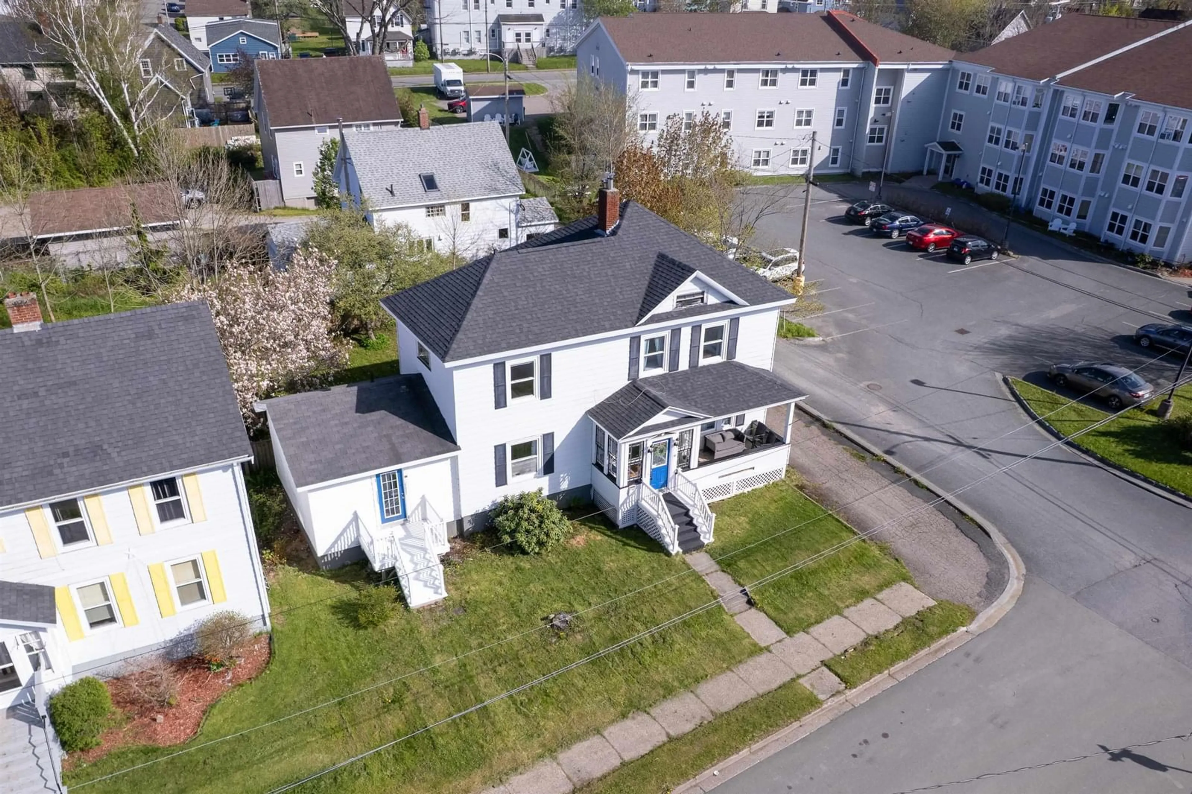 A pic from outside/outdoor area/front of a property/back of a property/a pic from drone, street for 71 Richardson Ave, Sydney Nova Scotia B1S 2Z3