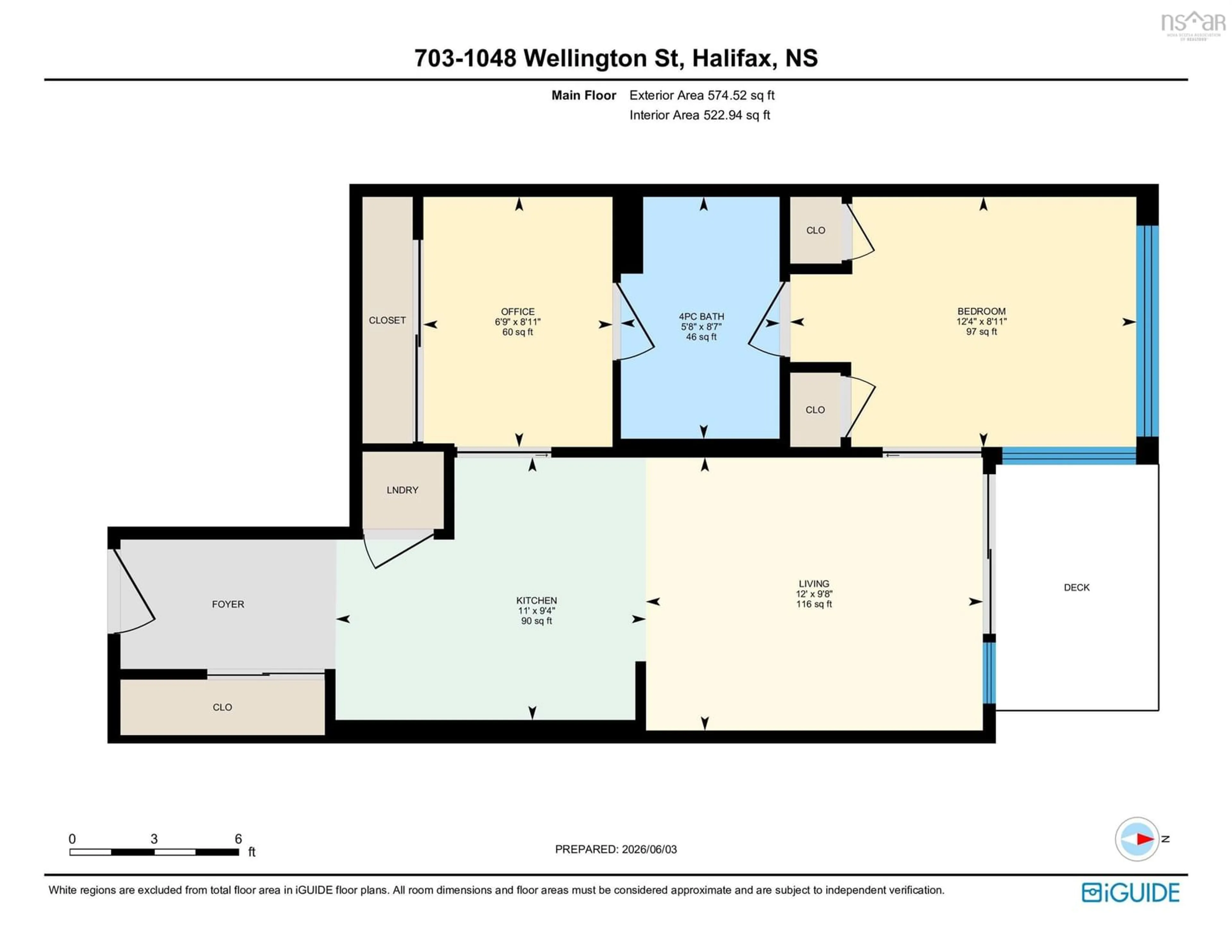 Floor plan for 1048 Wellington St #703, Halifax Nova Scotia B3H 0C2