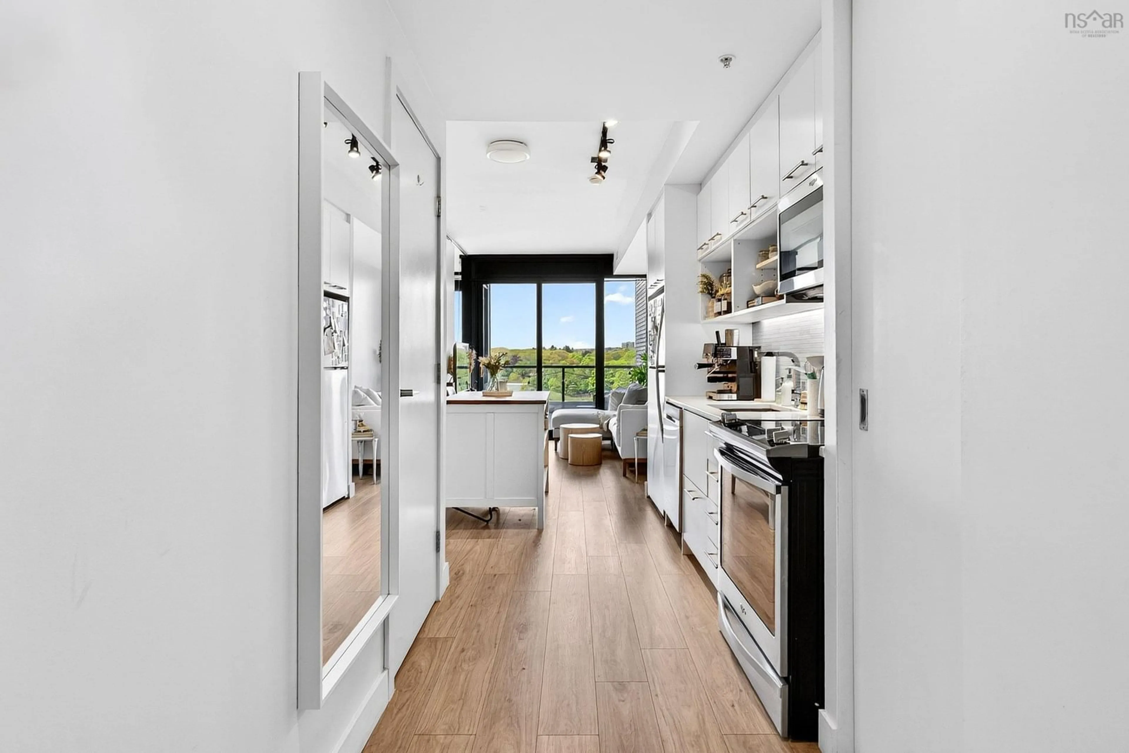 Open concept kitchen, ceramic/tile floor for 1048 Wellington St #703, Halifax Nova Scotia B3H 0C2