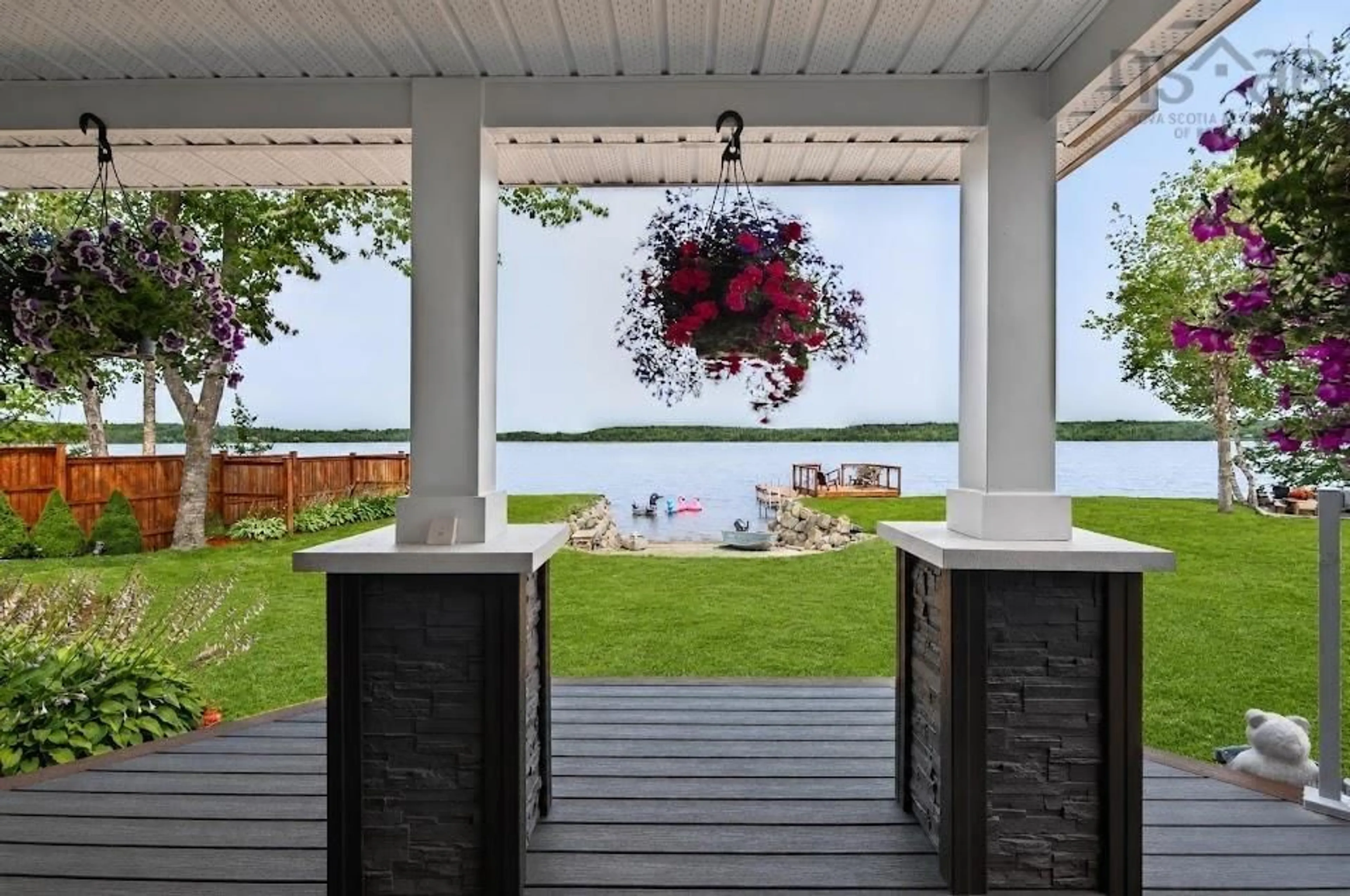 Patio, water/lake/river/ocean view for 31 Juniper Lane, Lake Charlotte Nova Scotia B0J 2L0